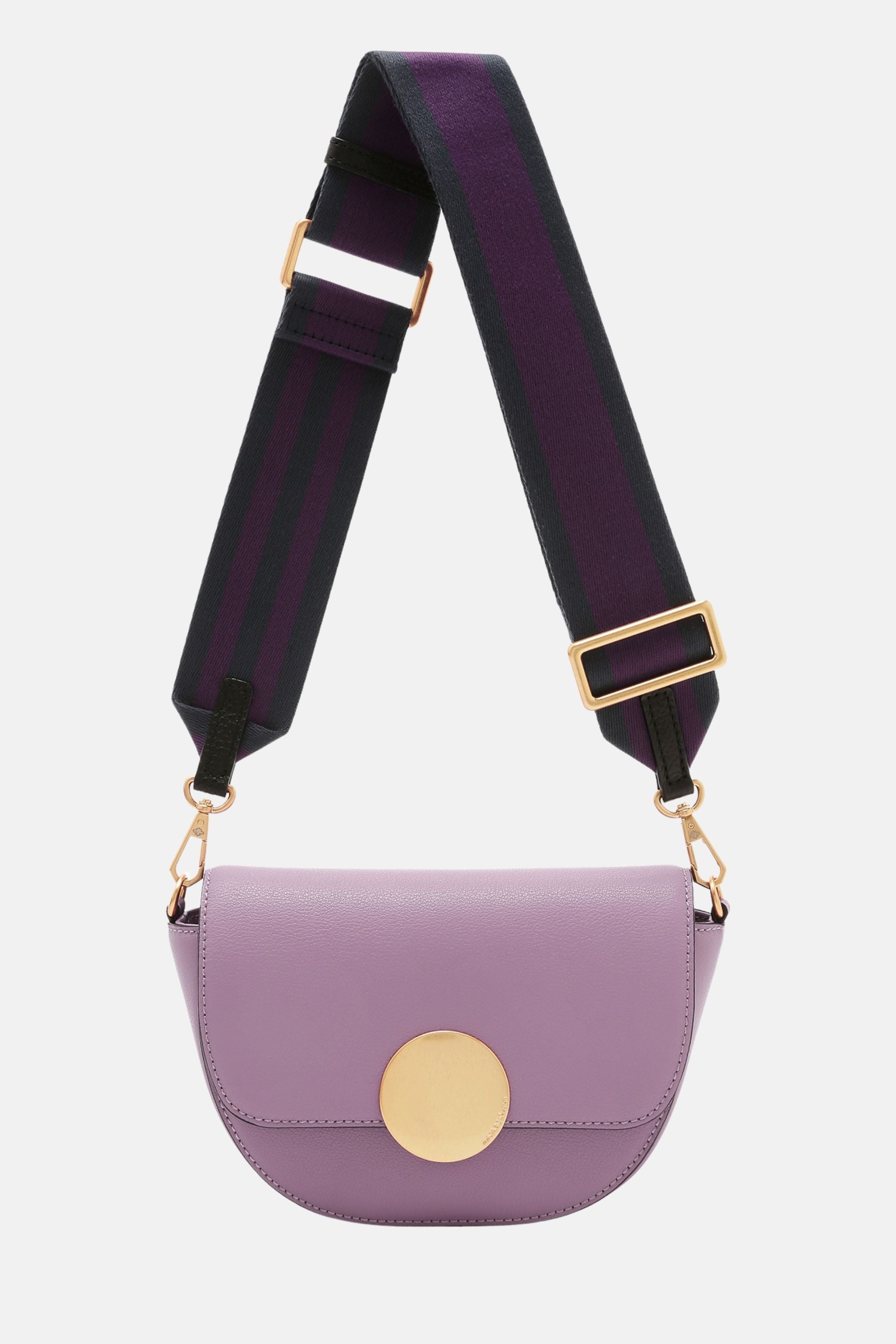 Oryany - Lottie Saddle Crossbody Small Handbags - Dusty Mauve Leather