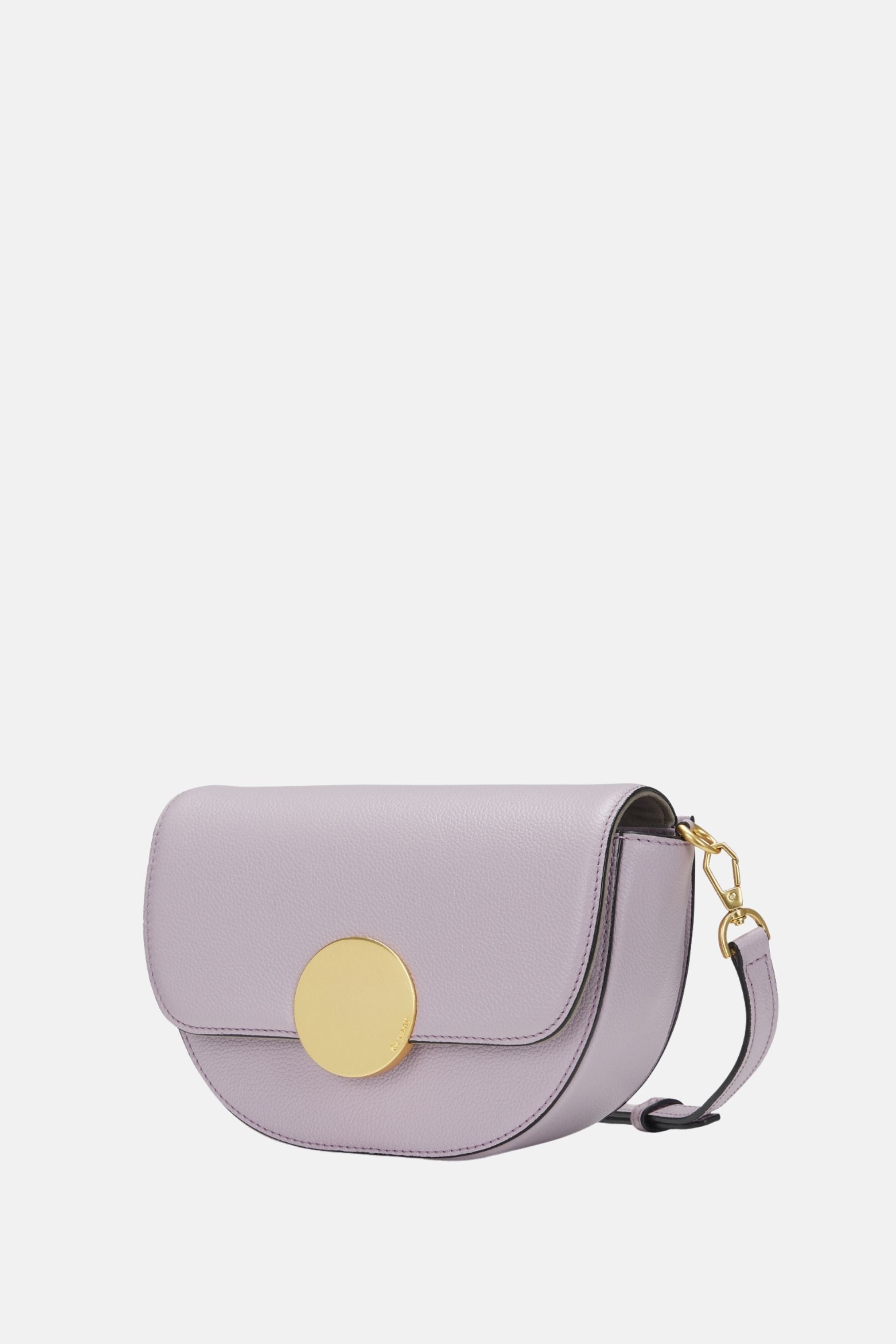 Oryany - Lottie Saddle Crossbody Small Handbags - Stock Purple Leather