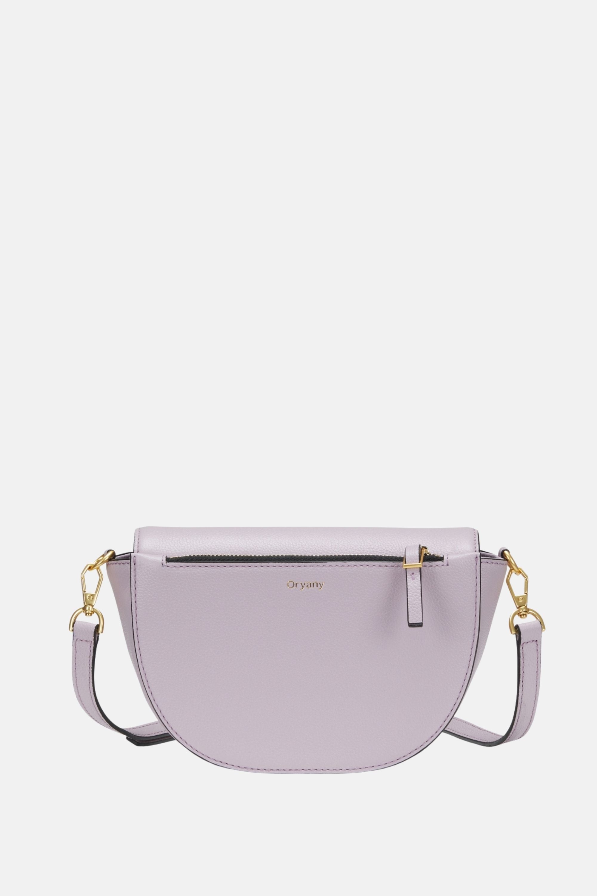 Oryany - Lottie Saddle Crossbody Small Handbags - Stock Purple Leather