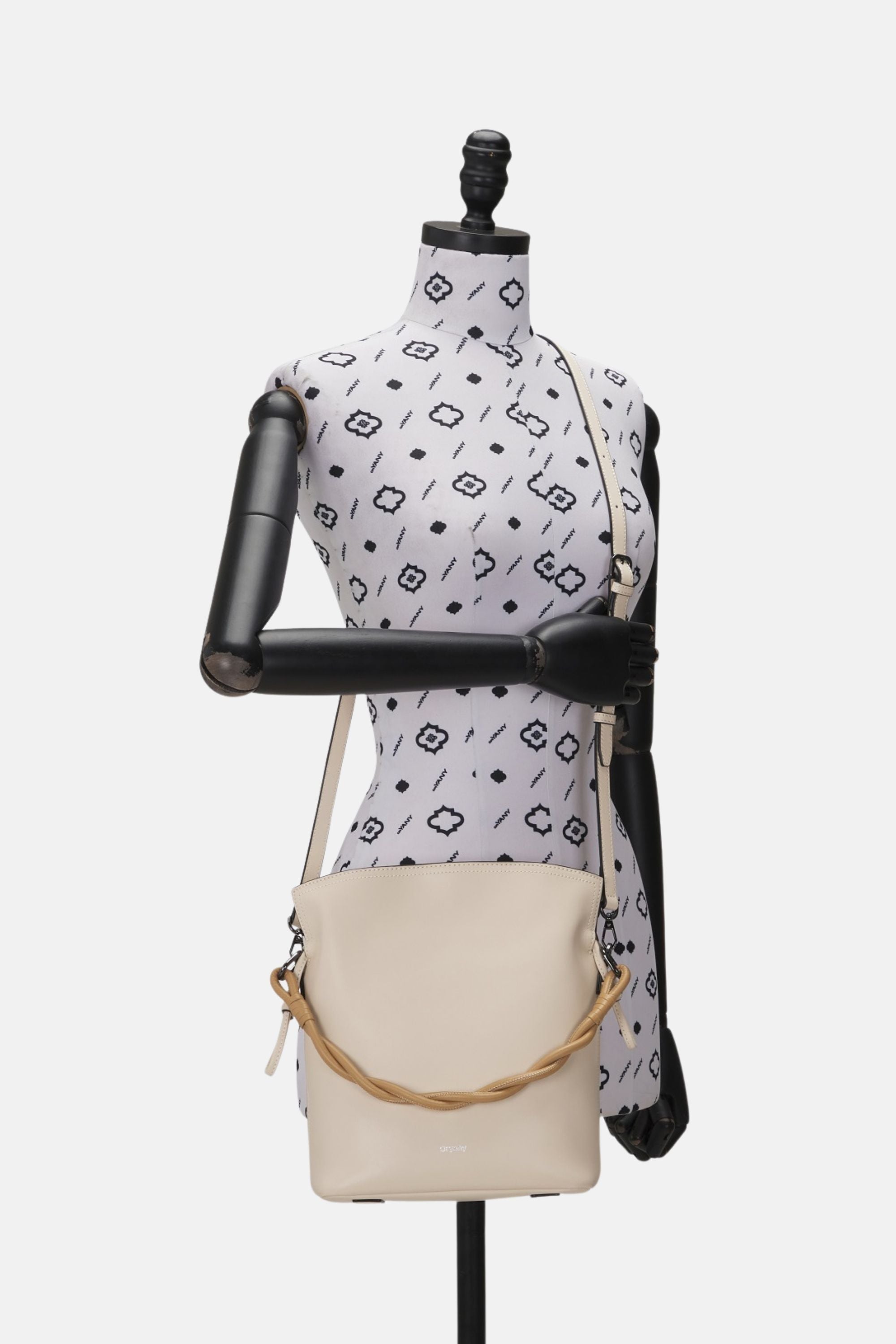 Oryany - Madeleine Bucket Medium Crossbody Handbags - Cream