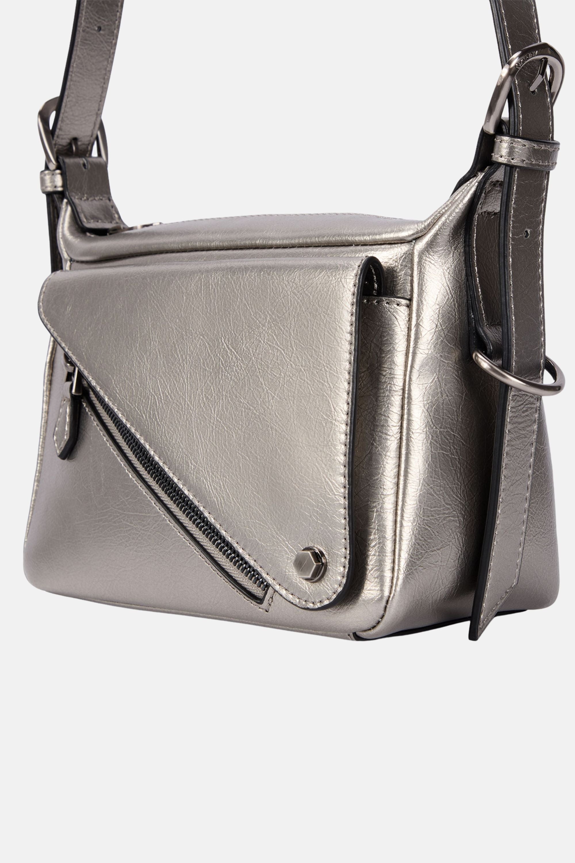 Oryany - Moto Crossbody Small Handbags - Pewter