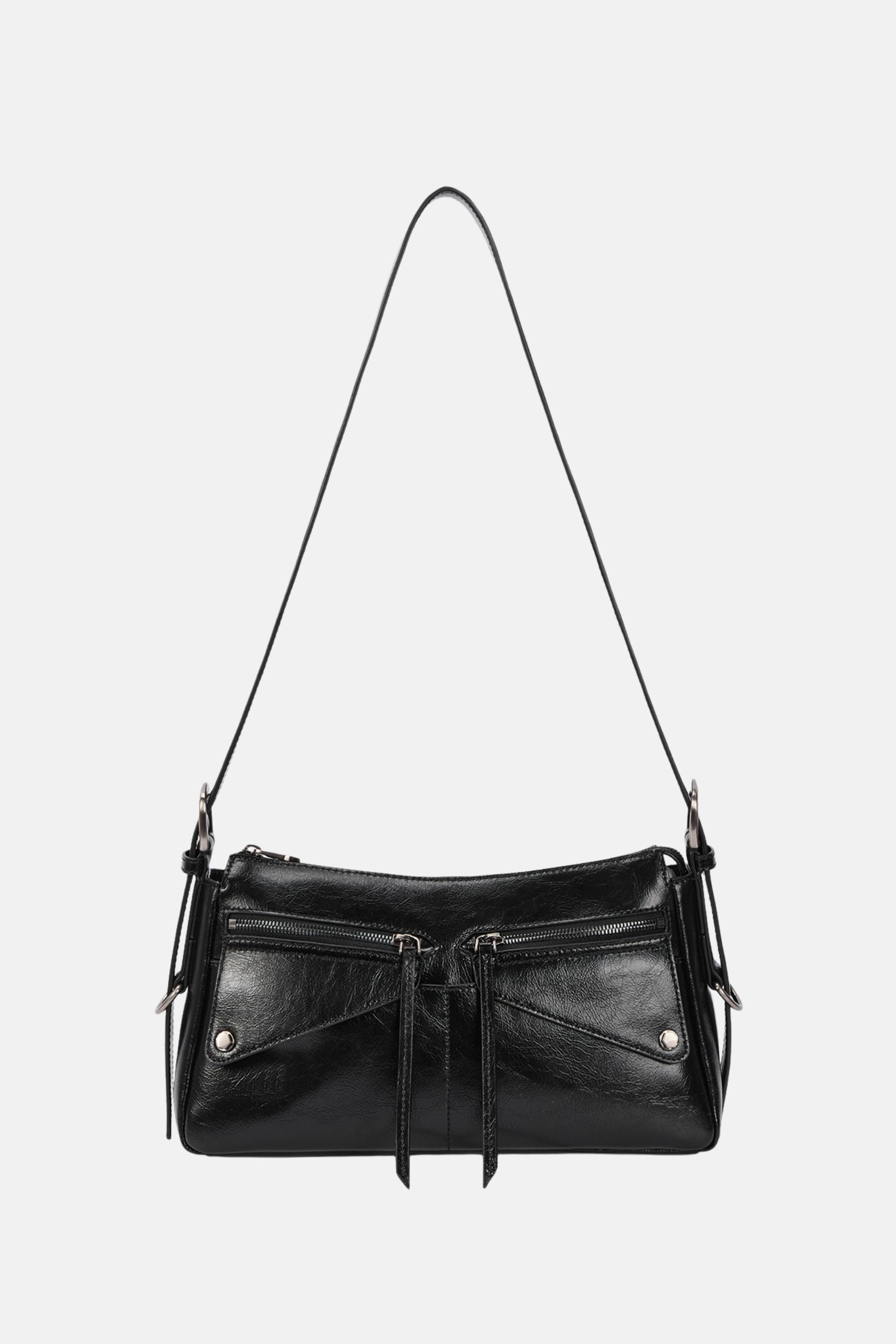 【美品】Oribianco leather bag ORCIANI Vita Soft leather shoulder bag with strap. , color Orange