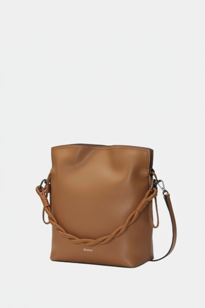 Oryany - Madeleine Bucket Medium Crossbody Handbags - Sand Brown