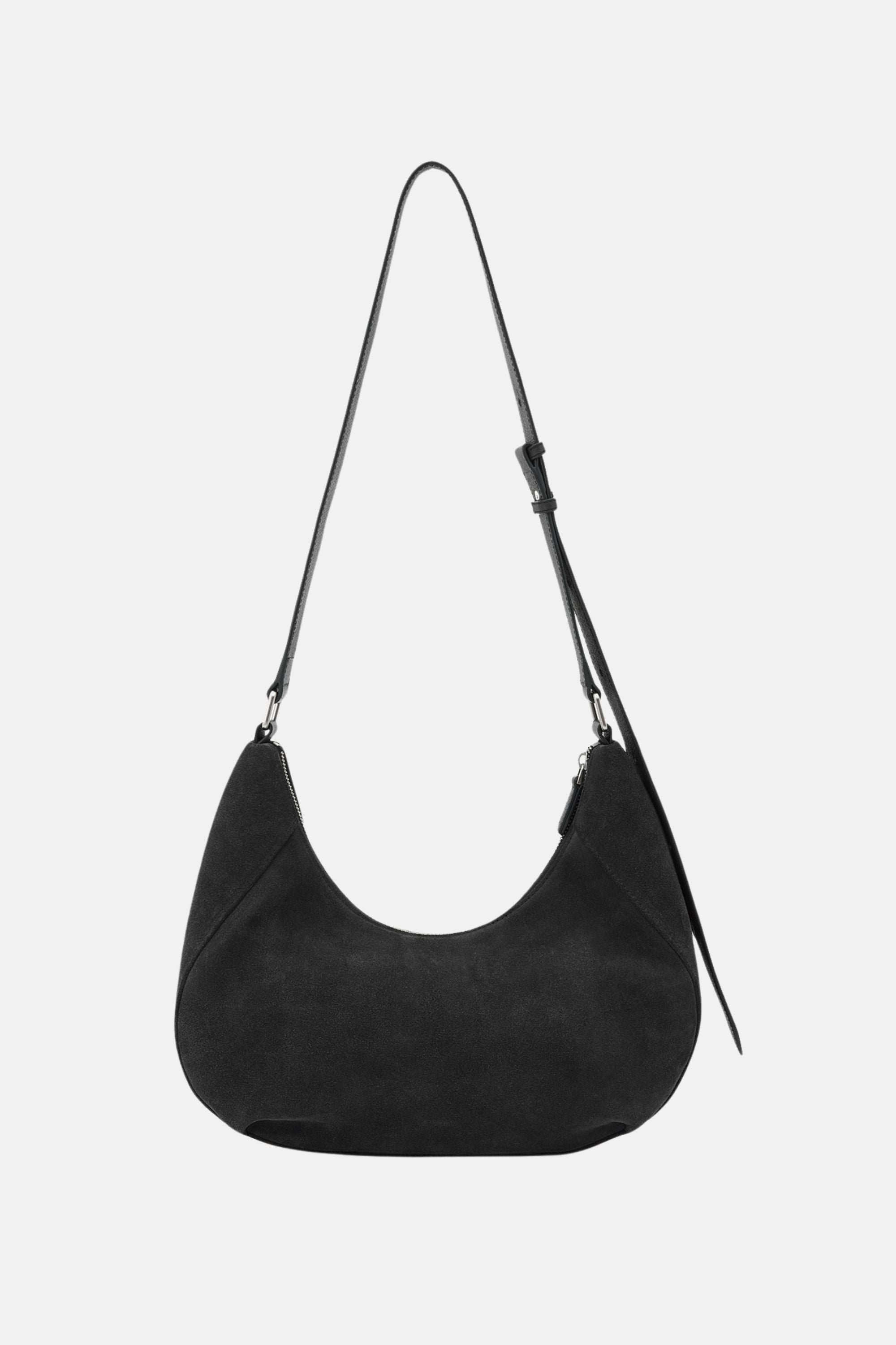 Oryany - Rodeo Shoulder - Medium Shoulder Bag - Dark Blue Suede