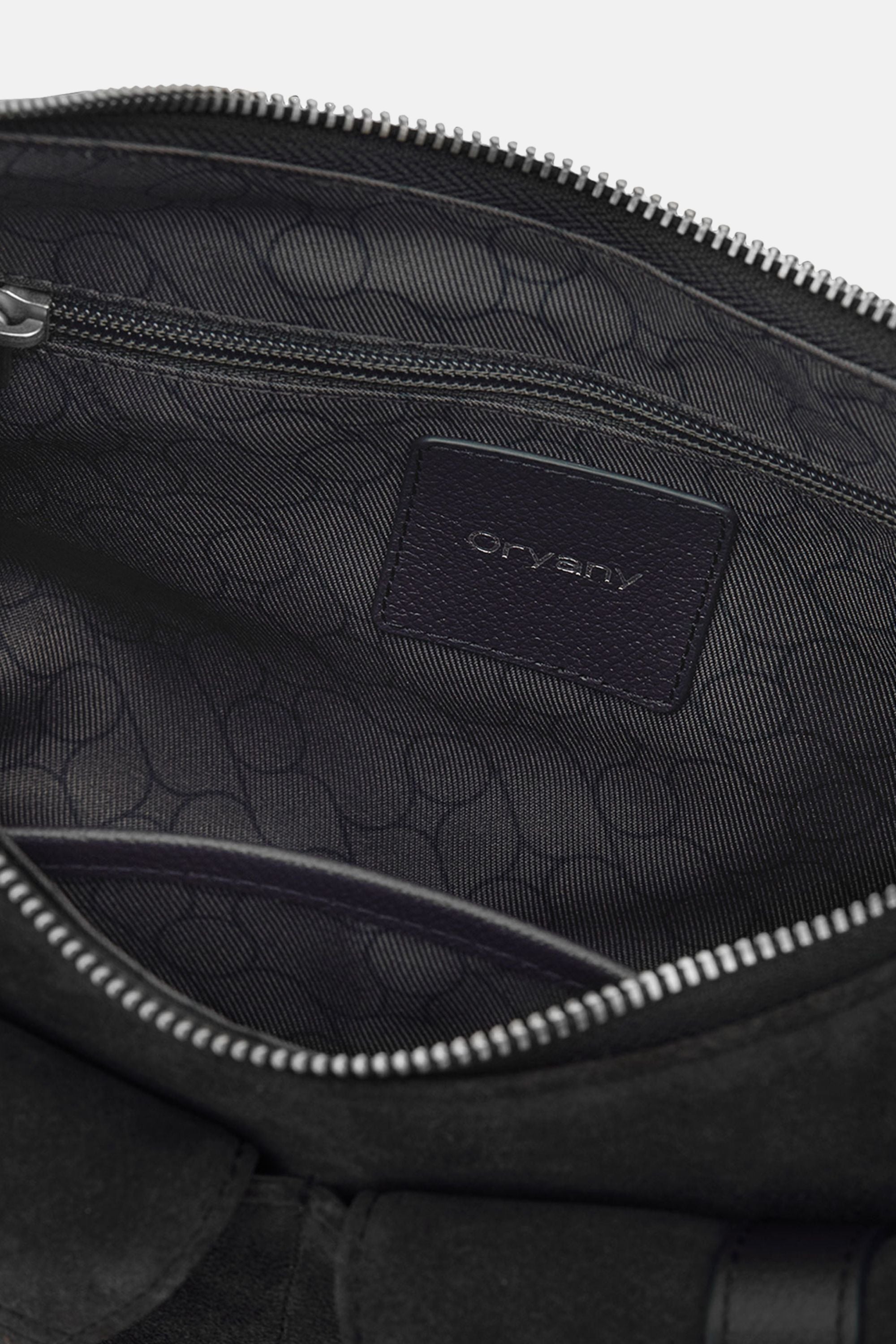 Oryany - Rodeo Shoulder - Medium Shoulder Bag - Dark Blue Suede