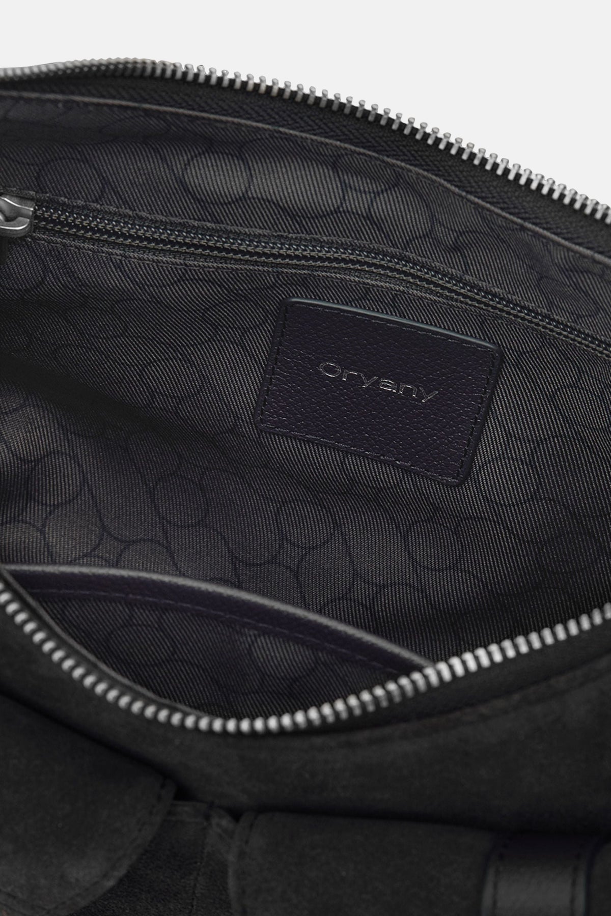 Oryany - Rodeo Shoulder - Medium Shoulder Bag - Dark Blue Suede