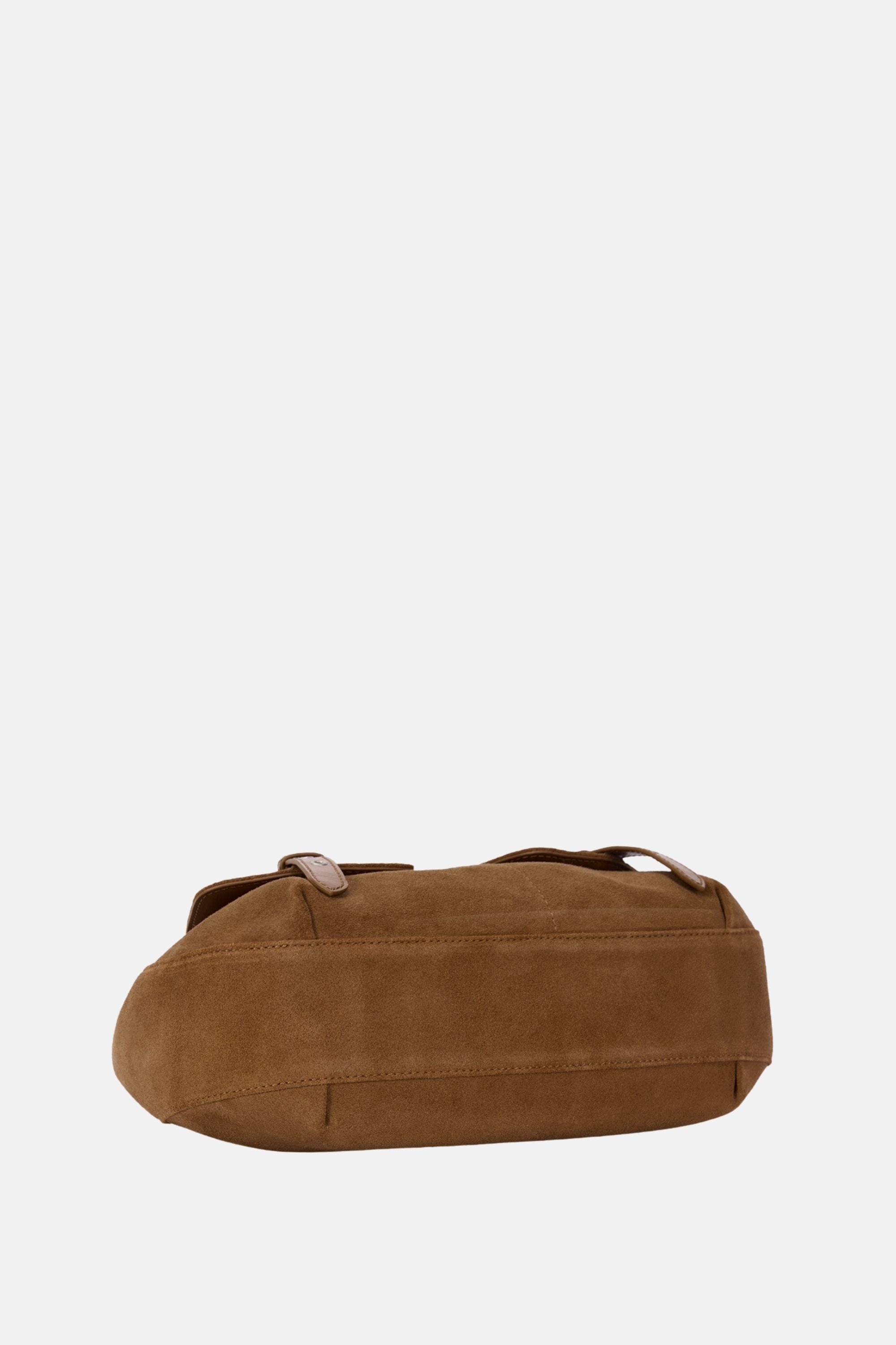 Oryany - Rodeo Shoulder - Medium Shoulder Bag - Camel Brown Suede