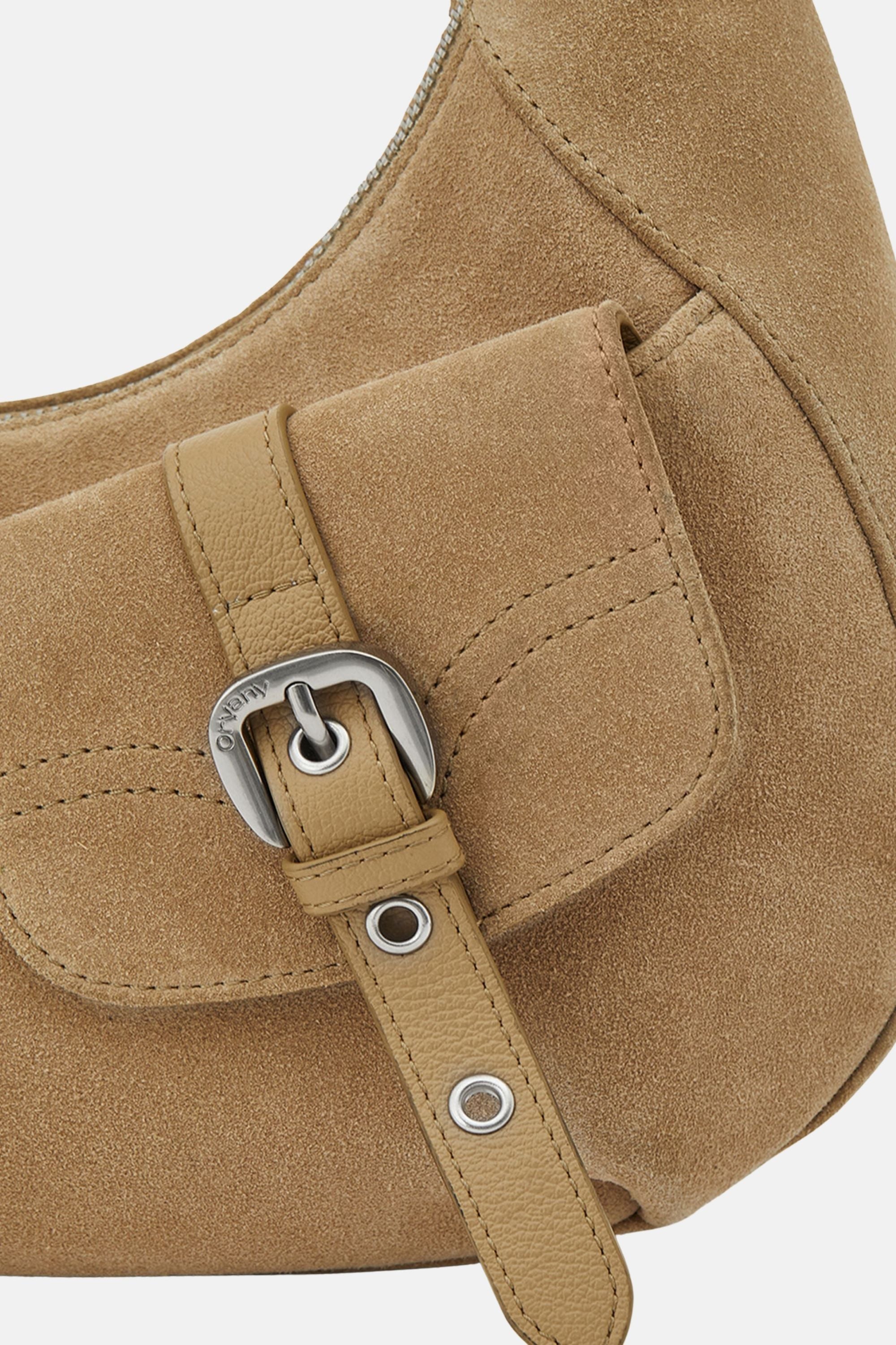 Oryany - Rodeo Shoulder - Medium Shoulder Bag - Ivory Suede