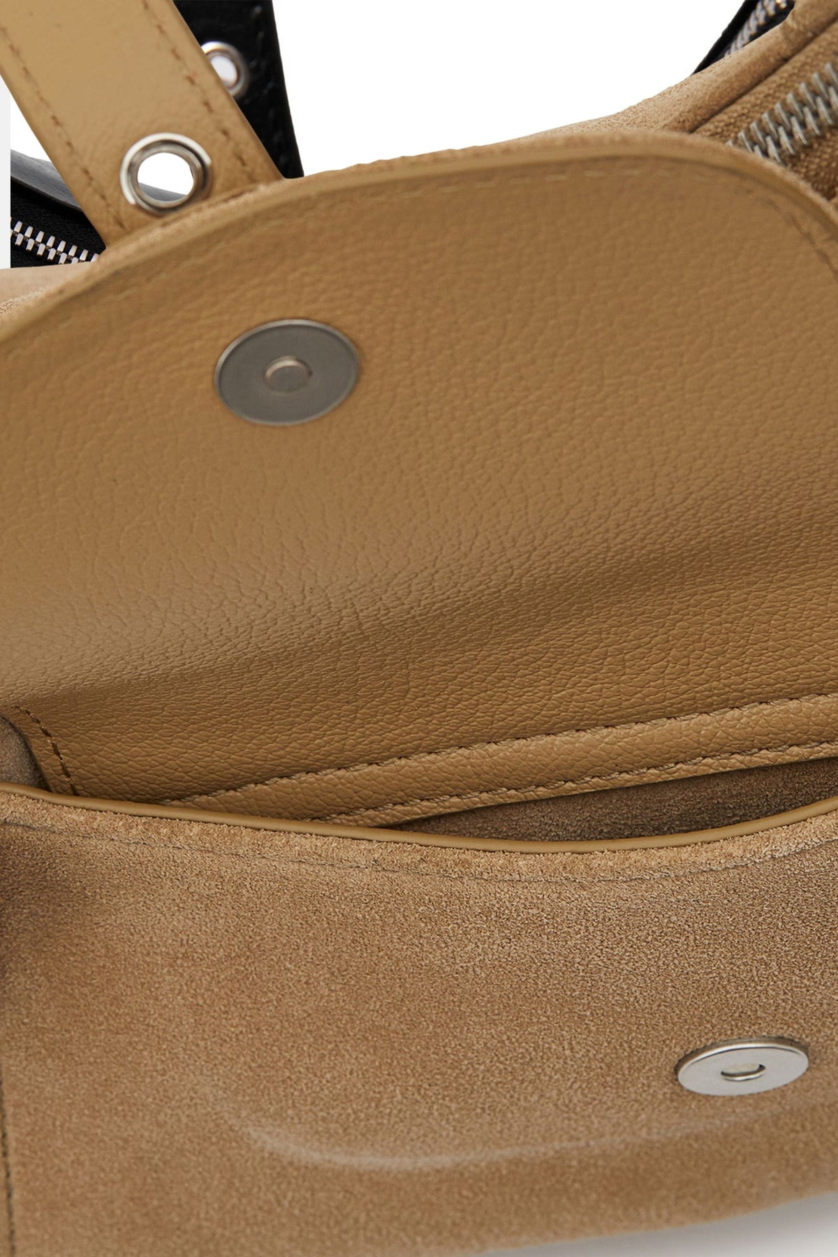Oryany - Rodeo Shoulder - Medium Shoulder Bag - Ivory Suede