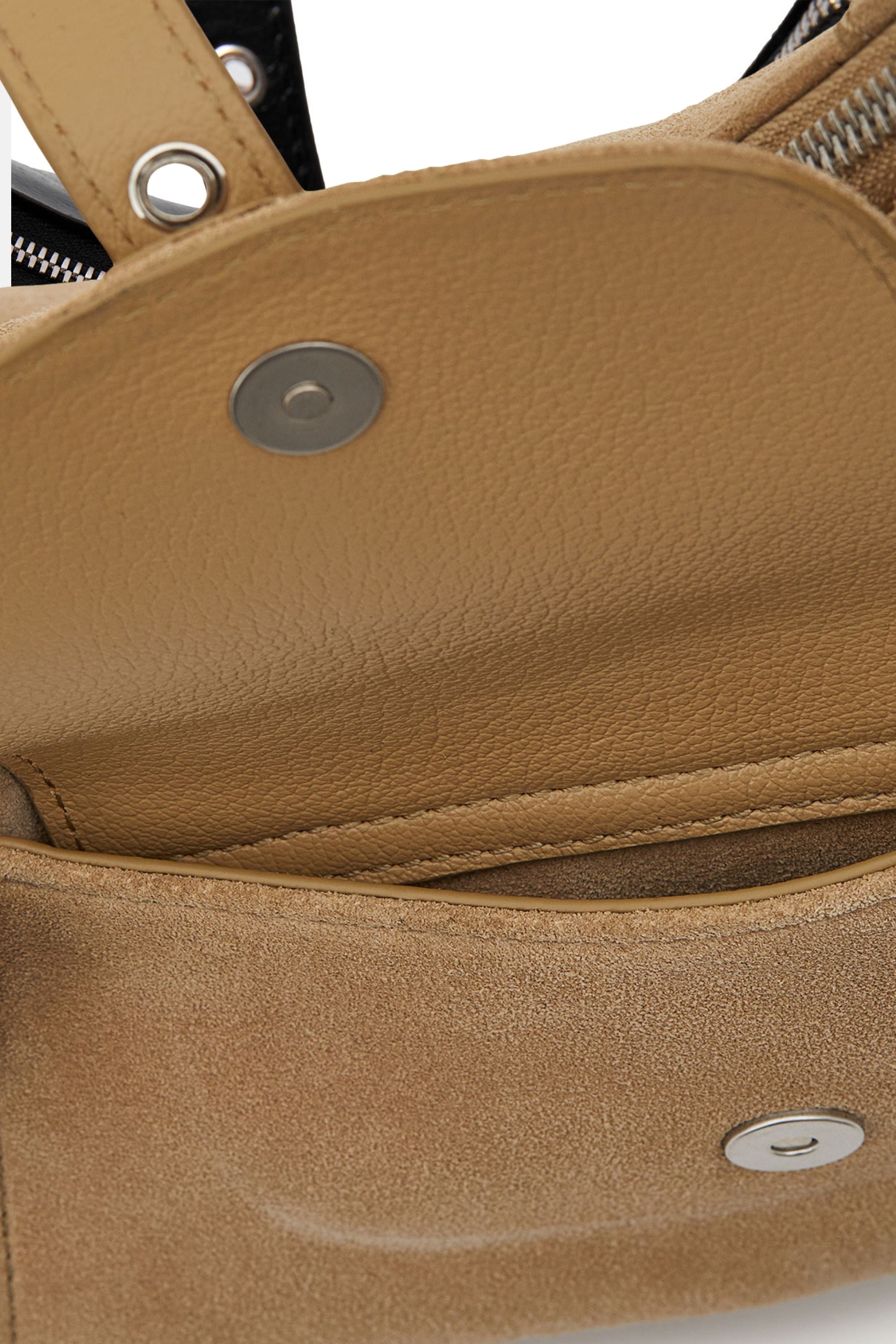 Oryany - Rodeo Shoulder - Medium Shoulder Bag - Ivory Suede