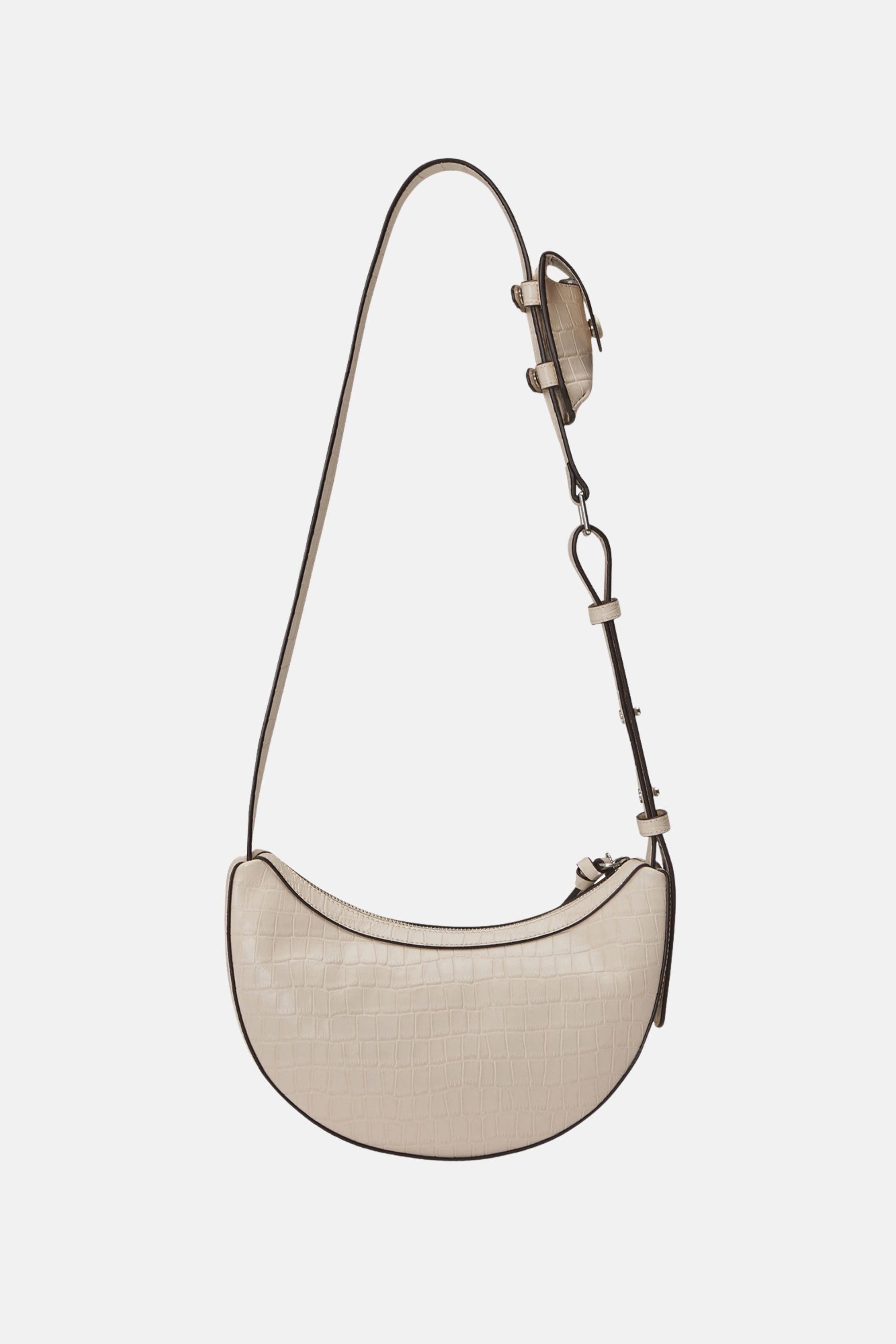 Oryany - Rookie Croco Crossbody Medium Handbags - Cream / One size