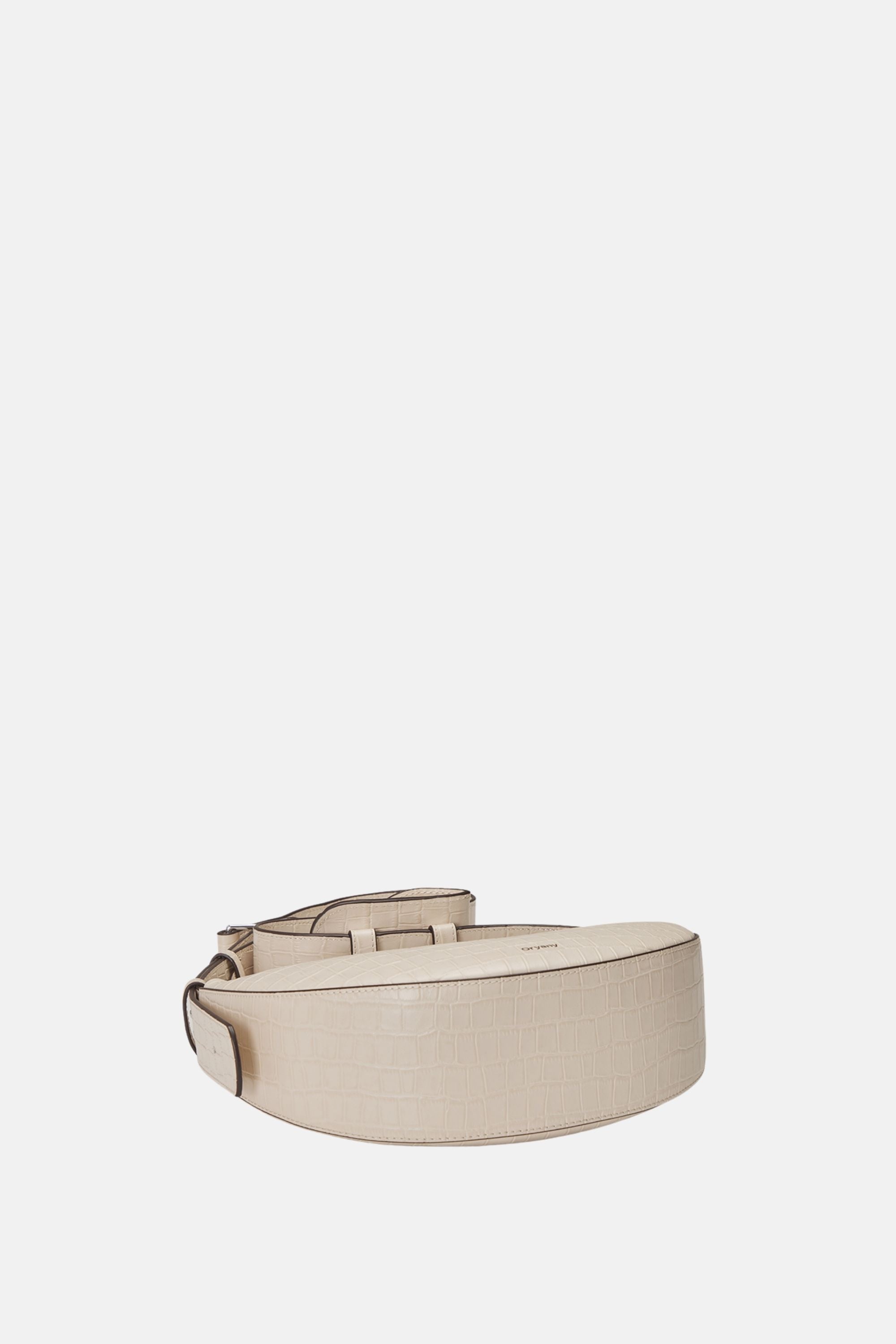 Oryany - Rookie Croco Crossbody Medium Handbags - Cream / One size