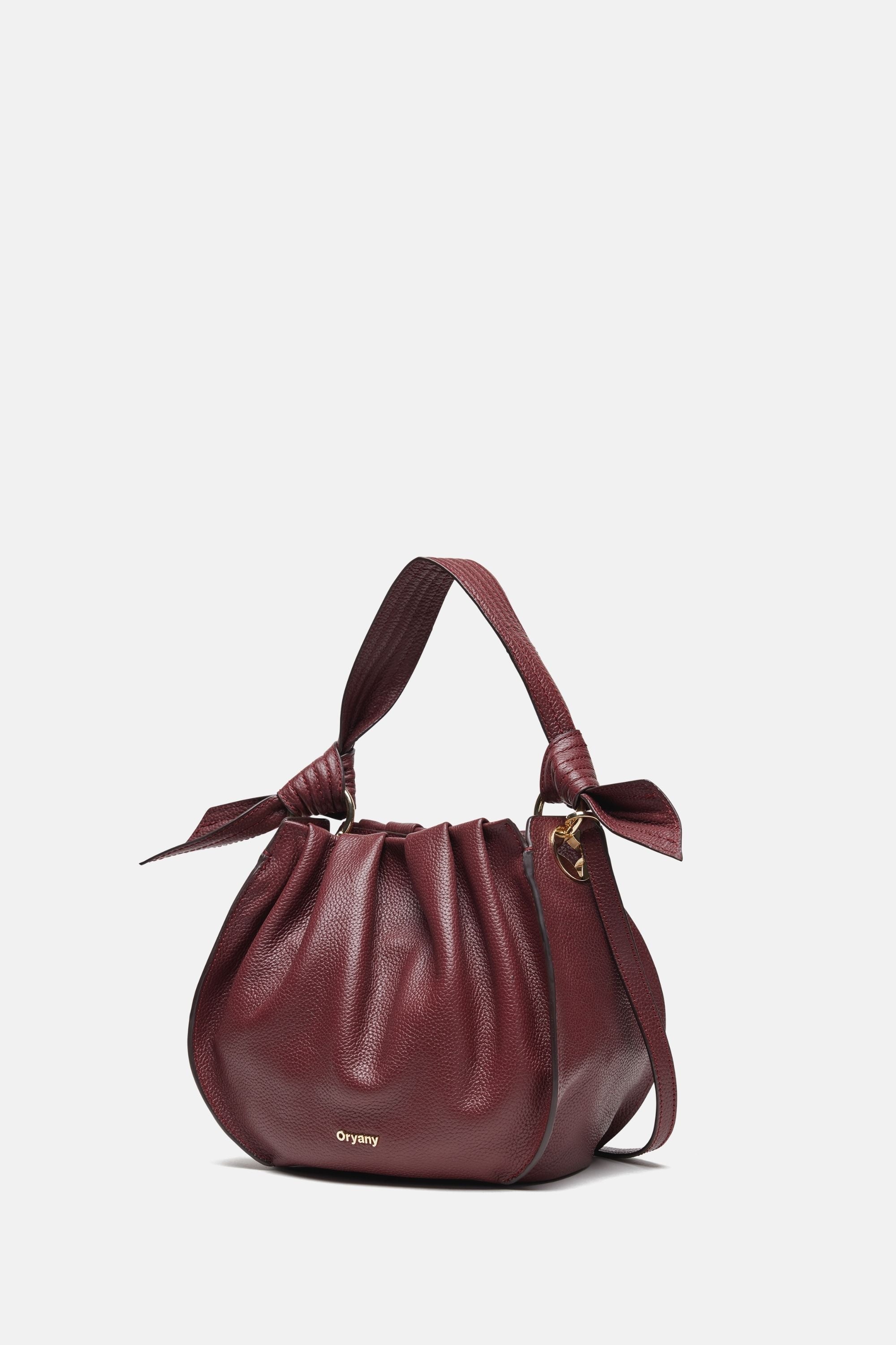 Oryany - Selena Bucket Bag - Medium Crossbody - Maroon Leather