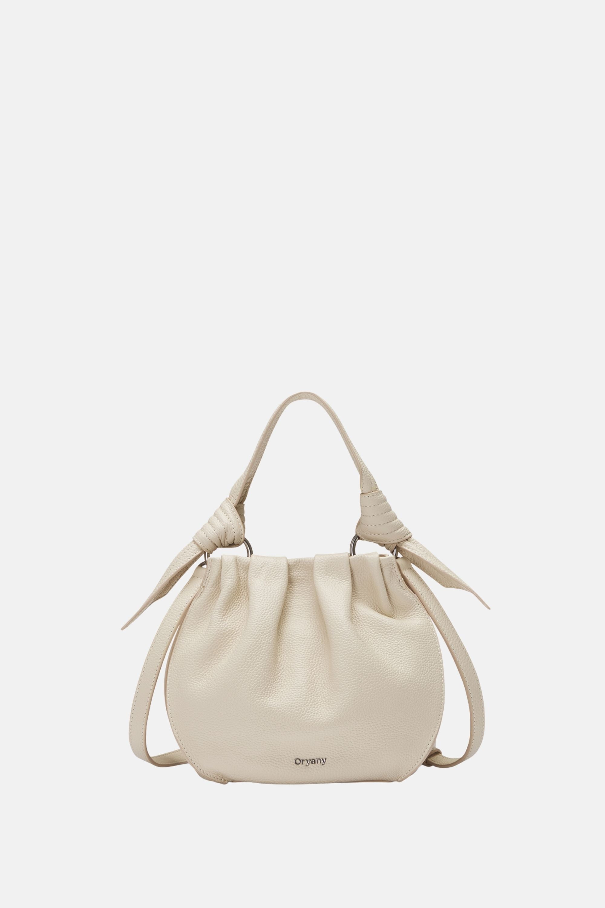 Oryany - Selena Bucket Bag - Medium Crossbody - Cream Leather