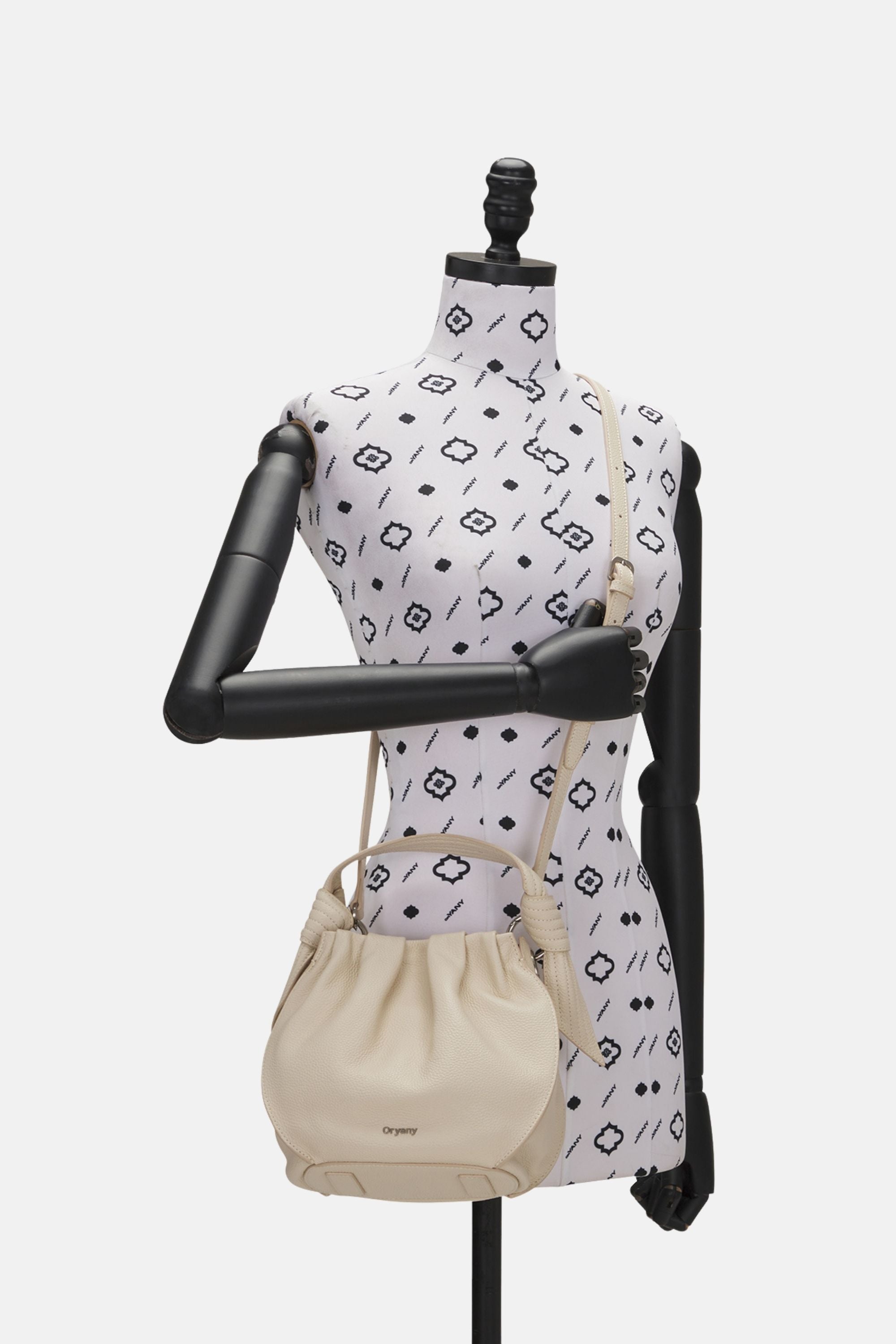 Oryany - Selena Bucket Medium Crossbody Handbags - Cream / One size