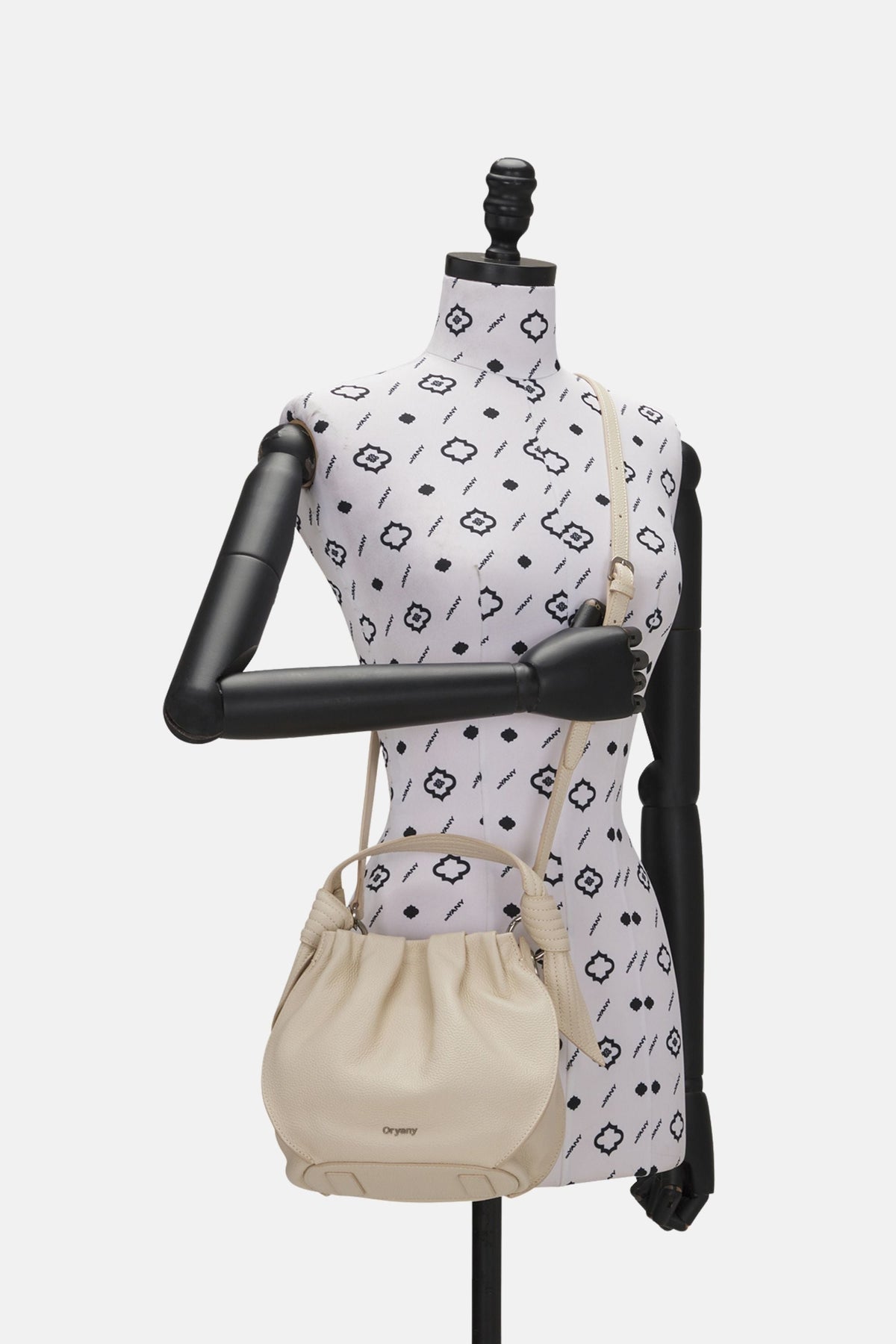 Oryany - Selena Bucket Bag - Medium Crossbody - Cream Leather