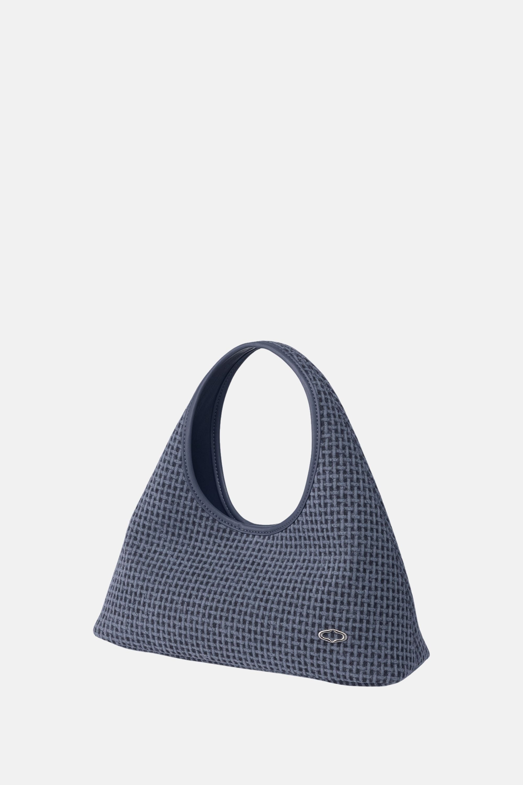 Oryany - Waffle Canvas Small Satchel – Top Handle Crossbody - Navy