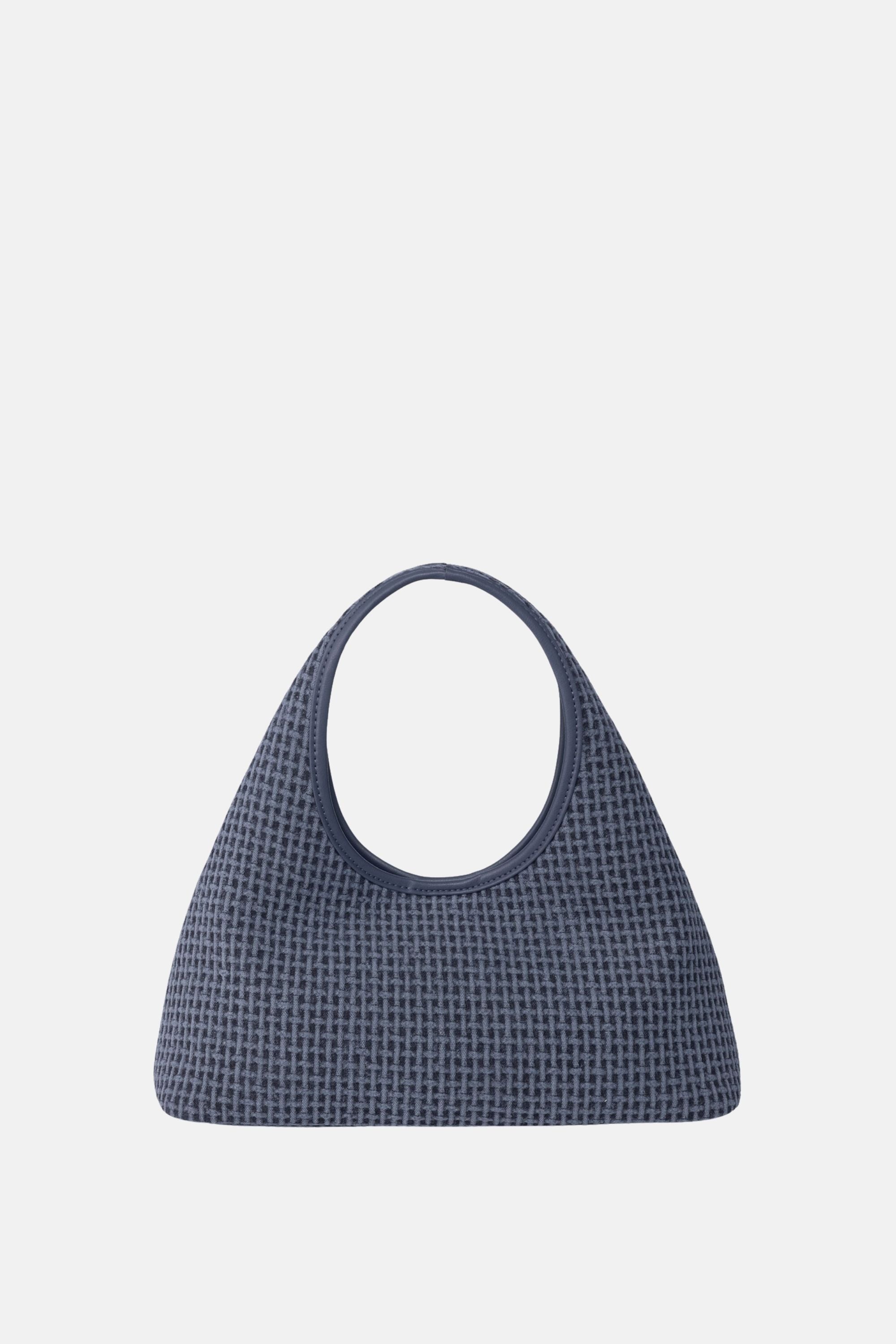 Oryany - Waffle Canvas Small Satchel – Top Handle Crossbody - Navy