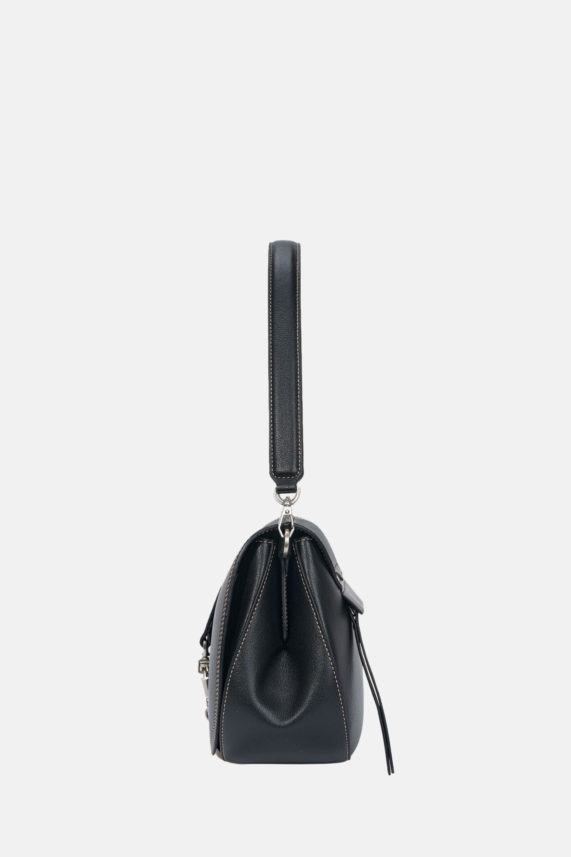 Oryany - Western Stitch Saddle Bag - Black Leather