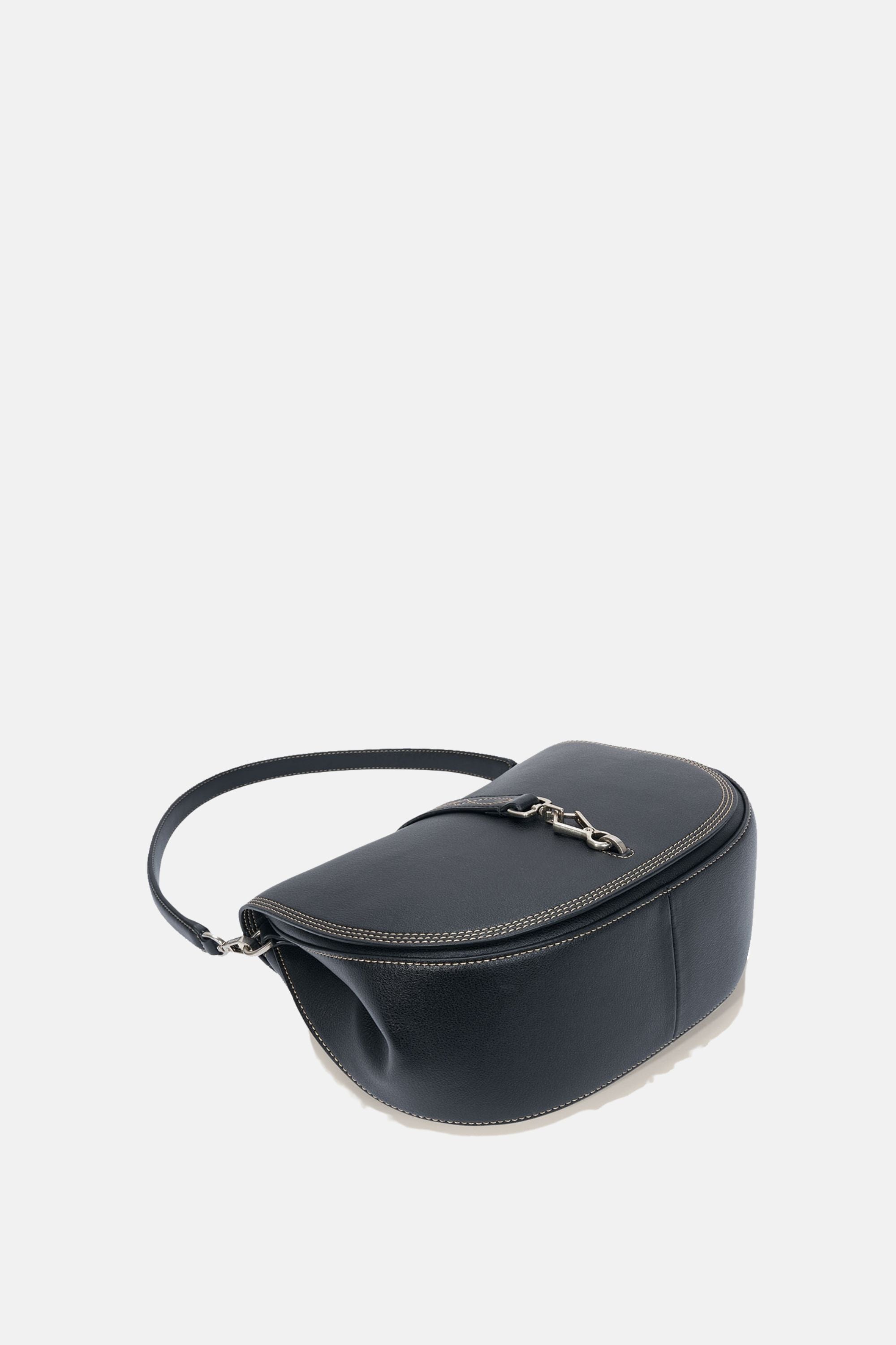 Oryany - Western Stitch Saddle Bag - Black Leather