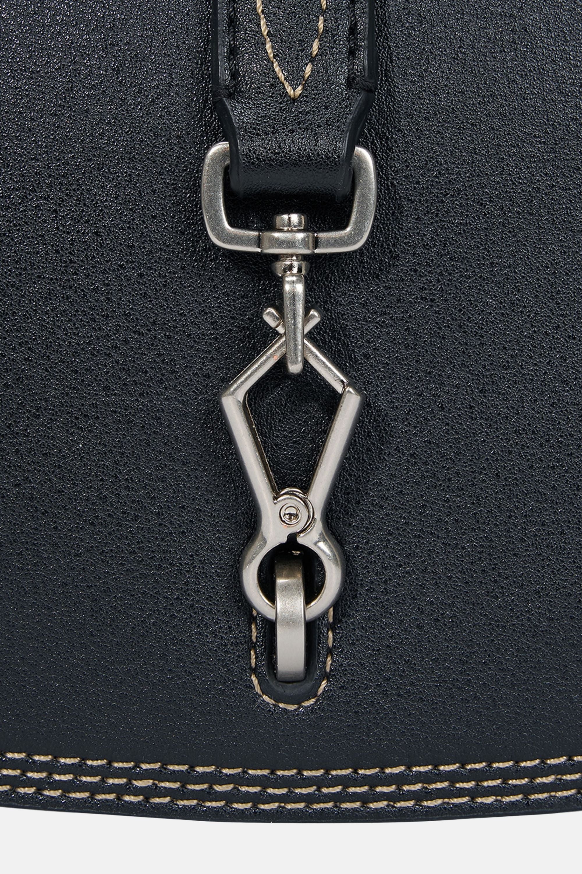 Oryany - Western Stitch Saddle Bag - Black Leather