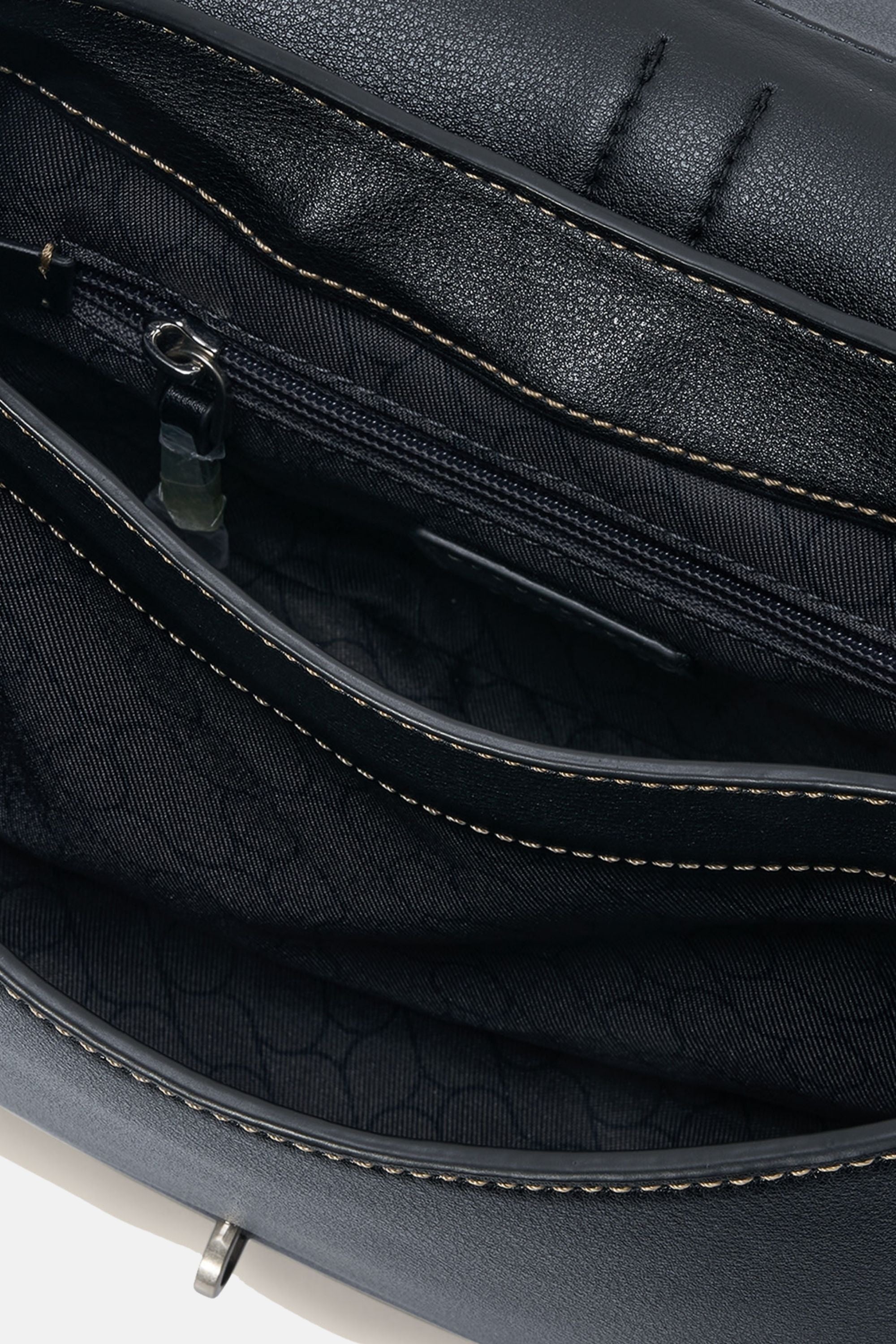 Oryany - Western Stitch Saddle Bag - Black Leather
