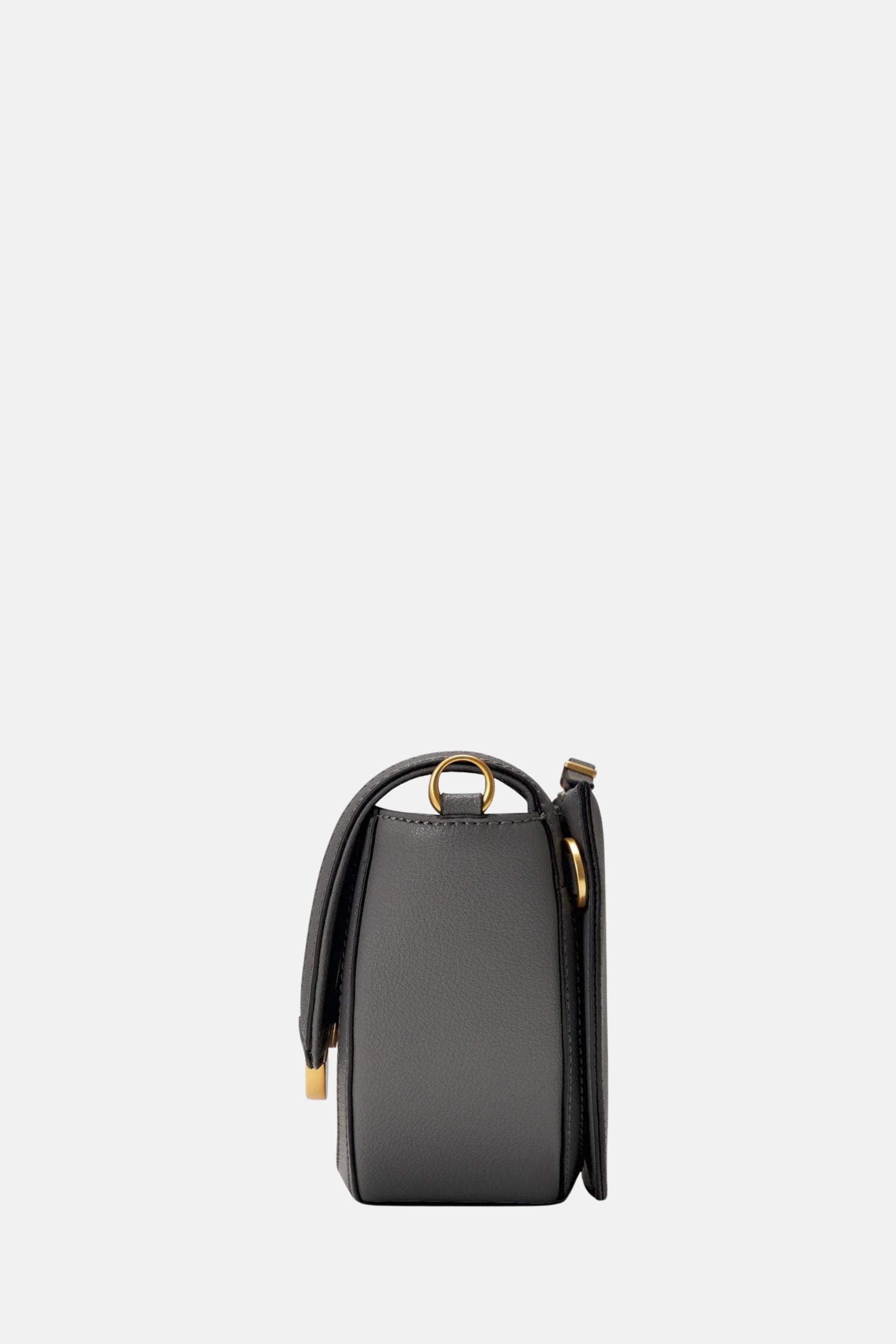 Oryany - Lottie Suede Saddle Crossbody – Small – Cool Grey
