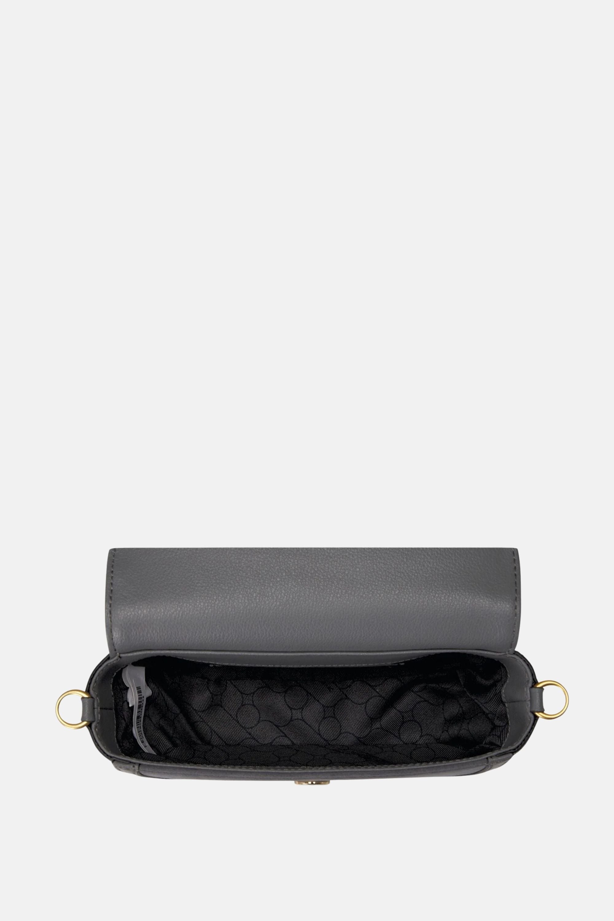 Oryany - Lottie Suede Saddle Crossbody – Small – Cool Grey