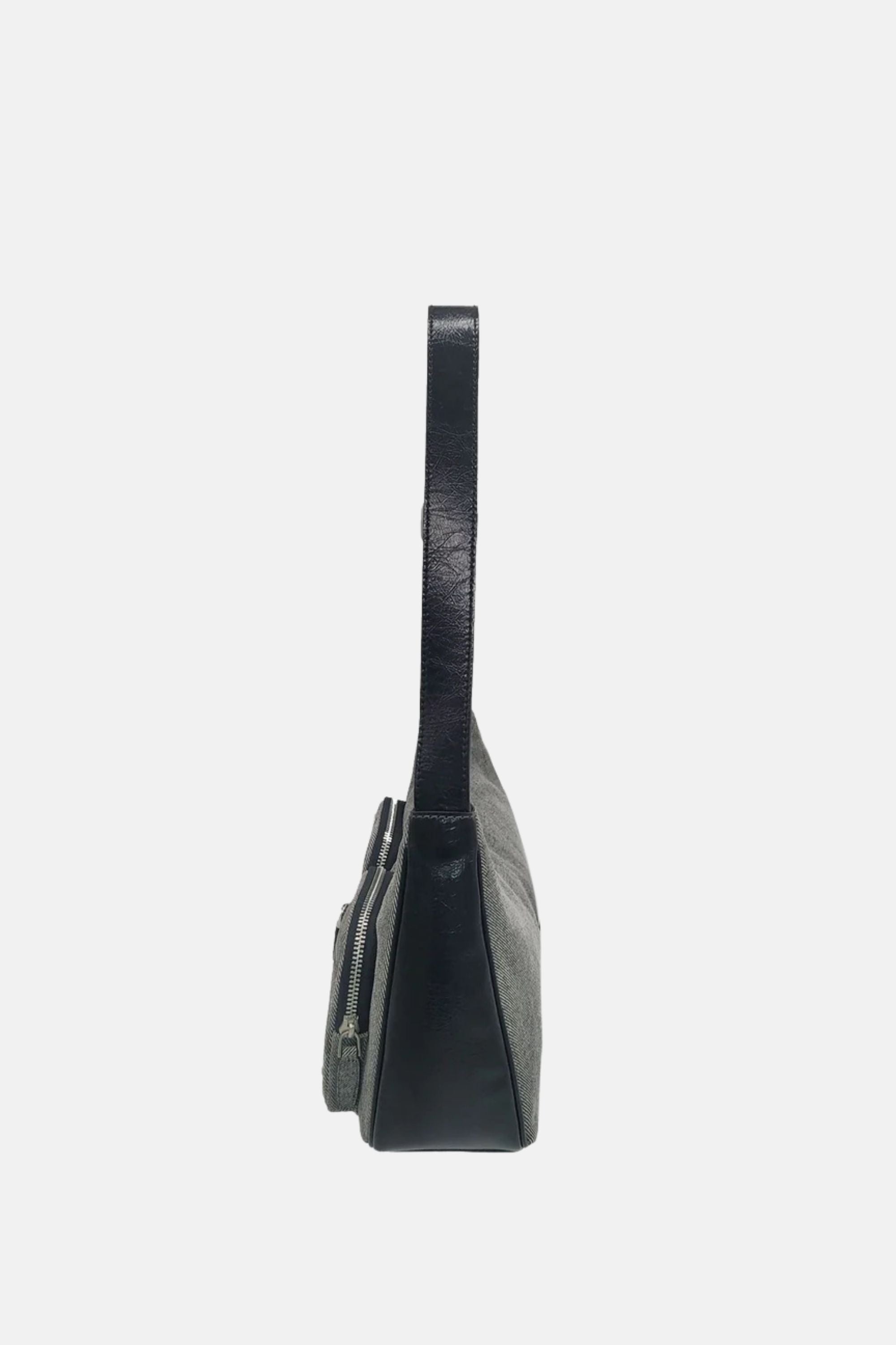 Out Pocket Shoulder - Medium Should Bag - Denim Black / One size