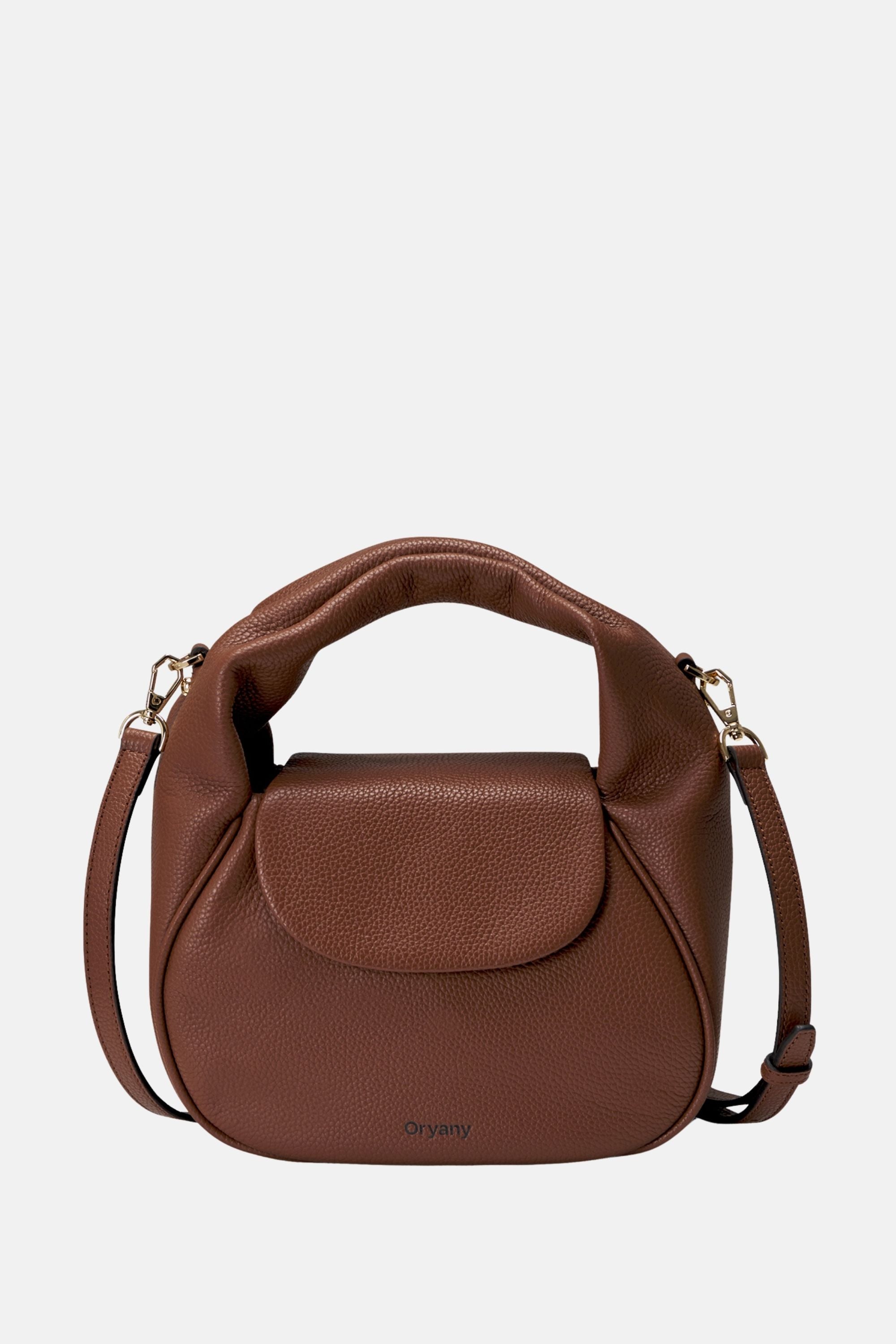 Oryany - Anaan Medium Satchel Tote – Top Handle Crossbody Bag - Toffee Tan Leather