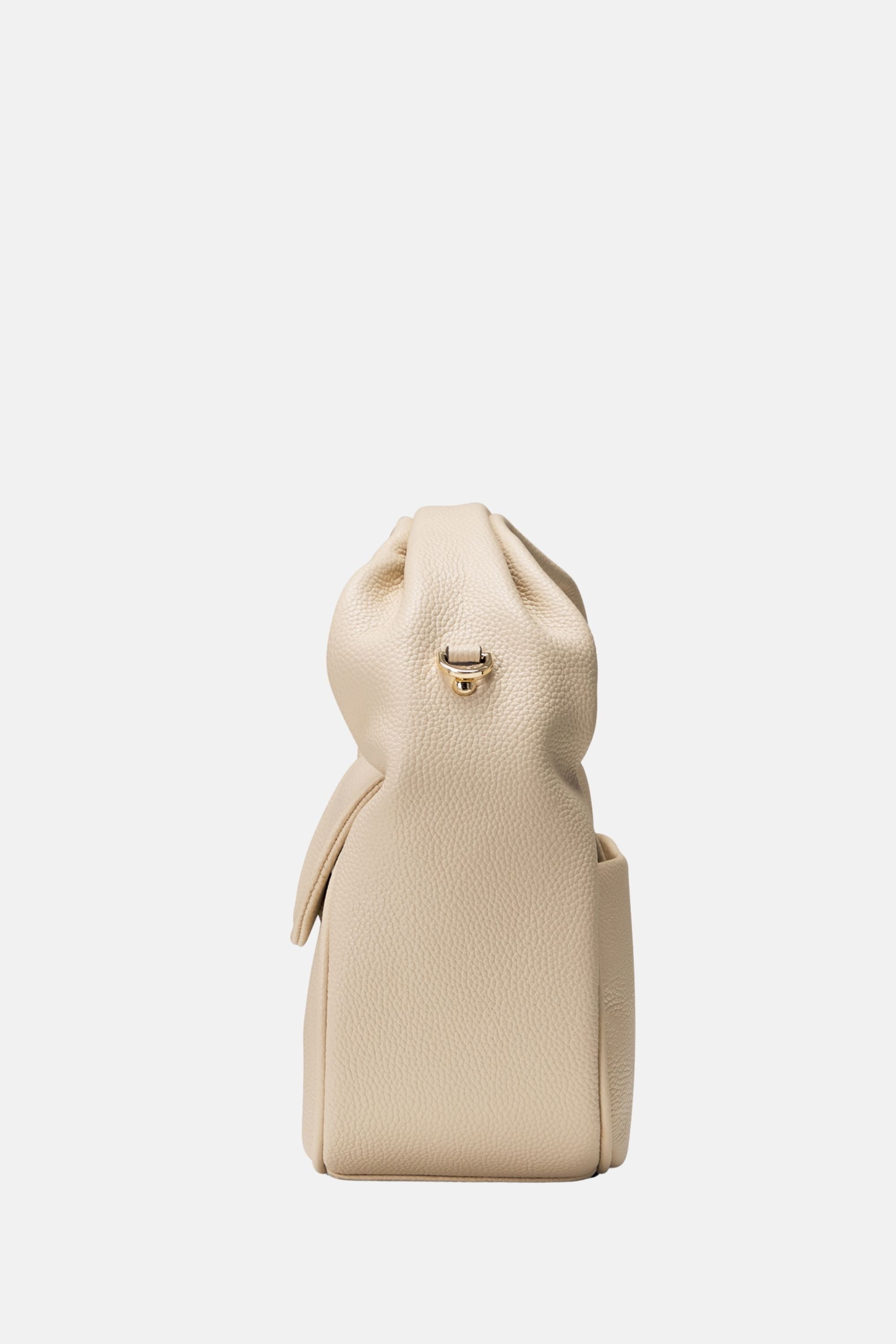 Oryany - Anaan Medium Satchel Tote – Top Handle Crossbody Bag - Cream Leather