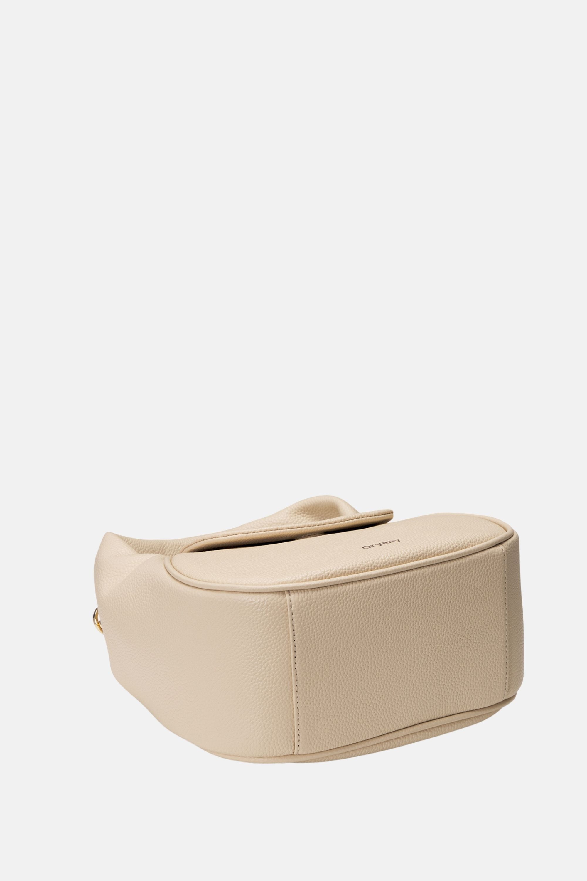 Oryany - Anaan Medium Satchel Tote – Top Handle Crossbody Bag - Cream Leather