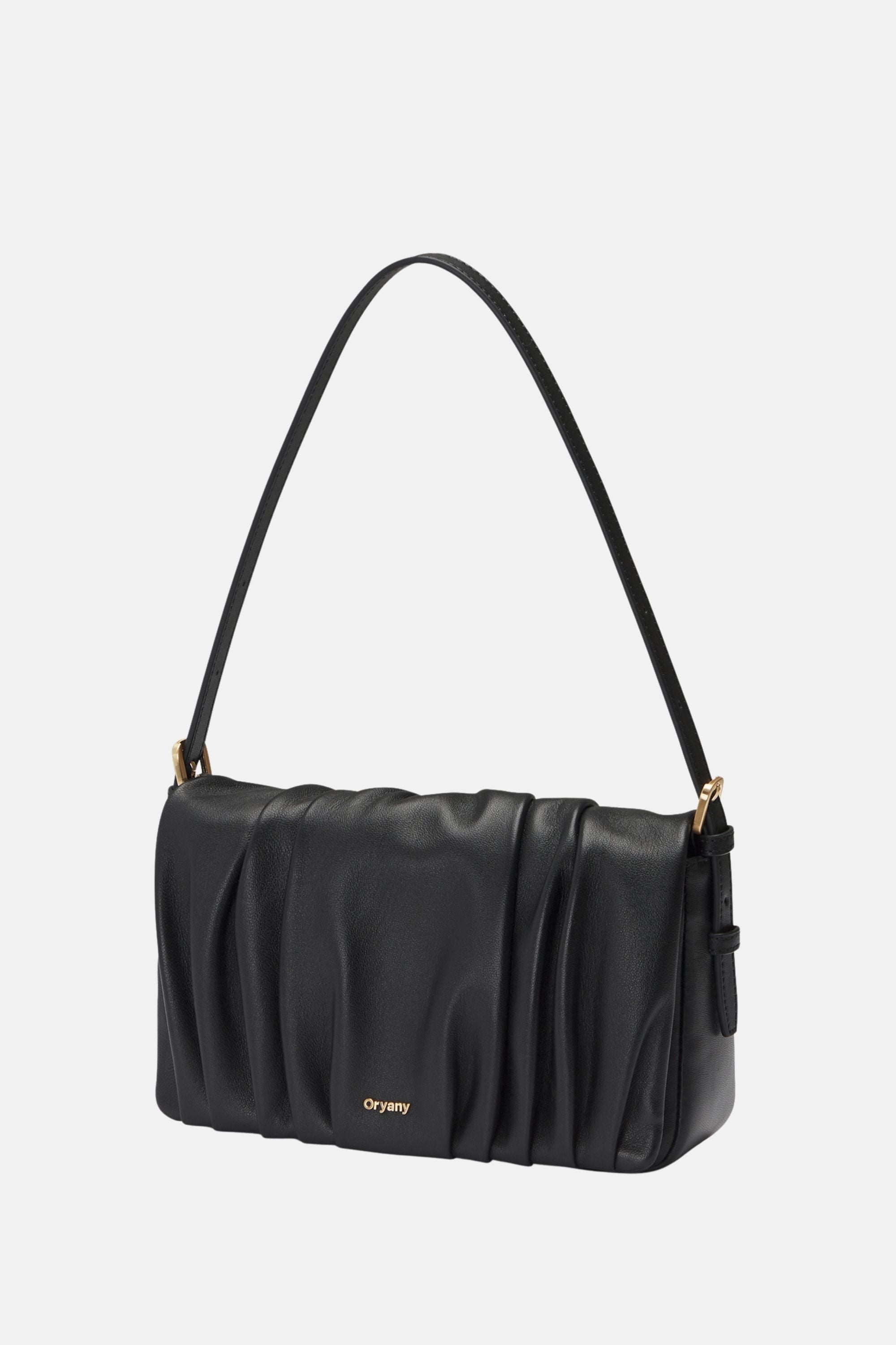 oryany ブラックレザーショルダーバッグ CROSSBODY BAG