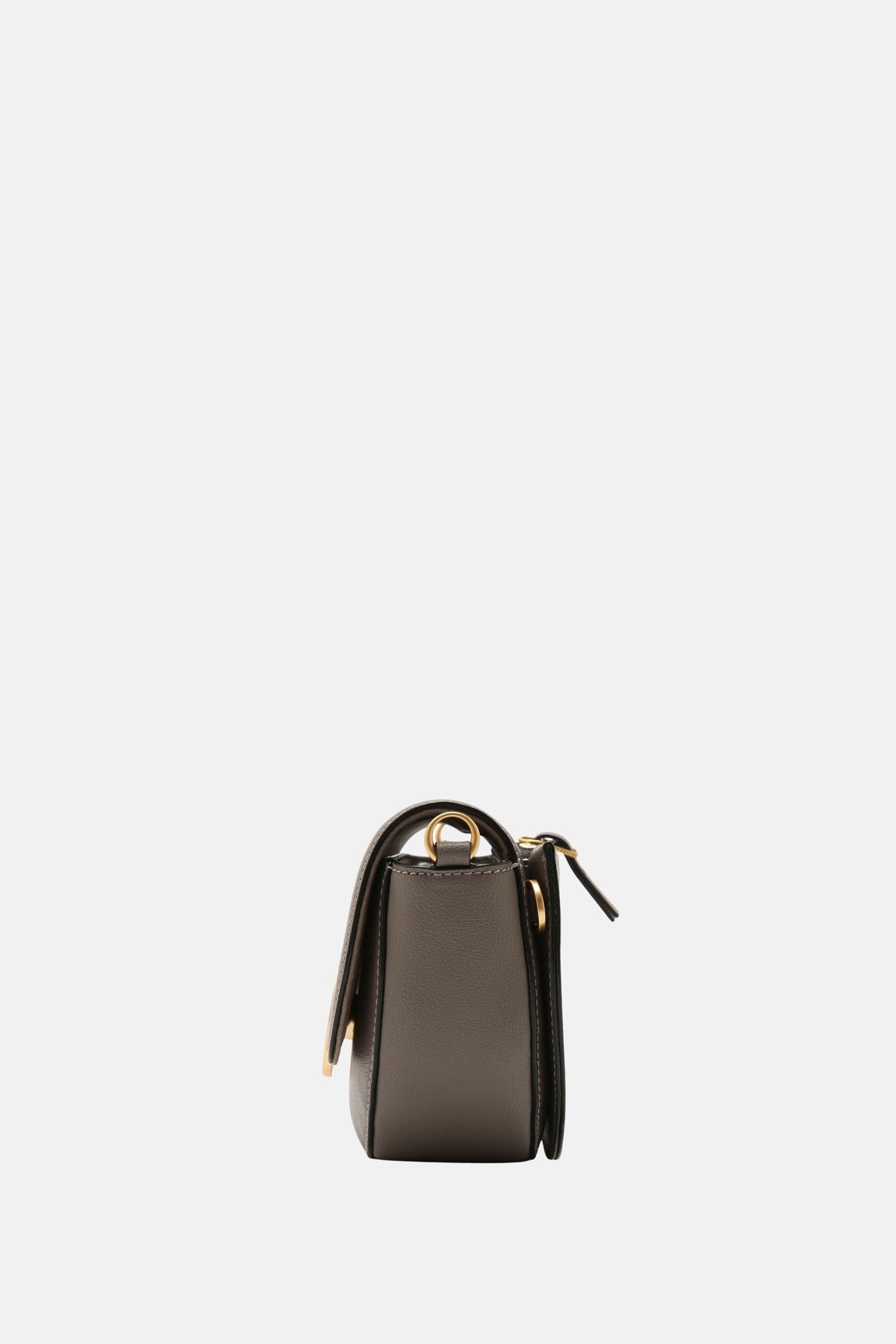 Oryany - Lottie Saddle Crossbody Small Handbags - Grey Leather