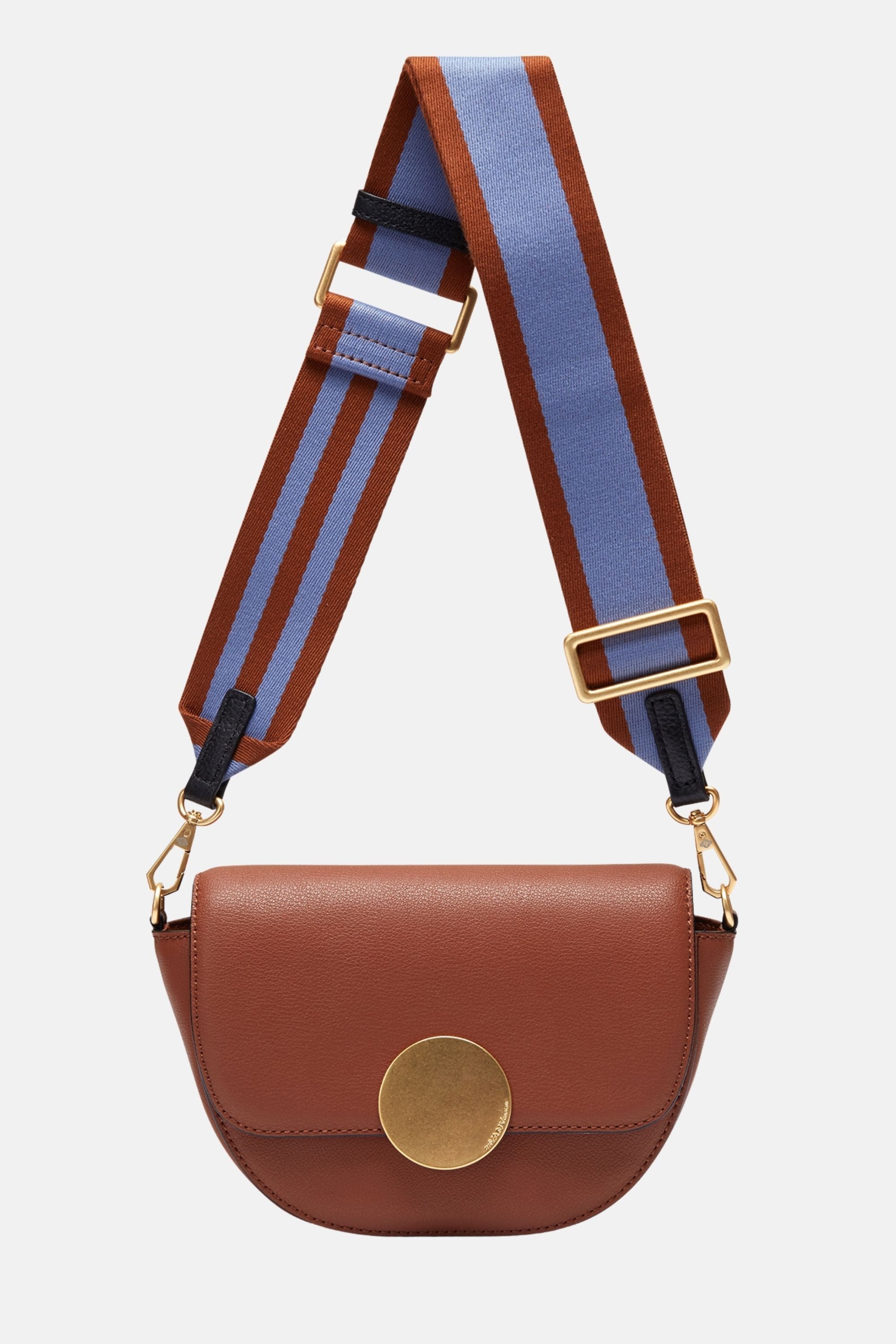 Oryany - Lottie Saddle Crossbody Small Handbags - Toffee Tan Leather