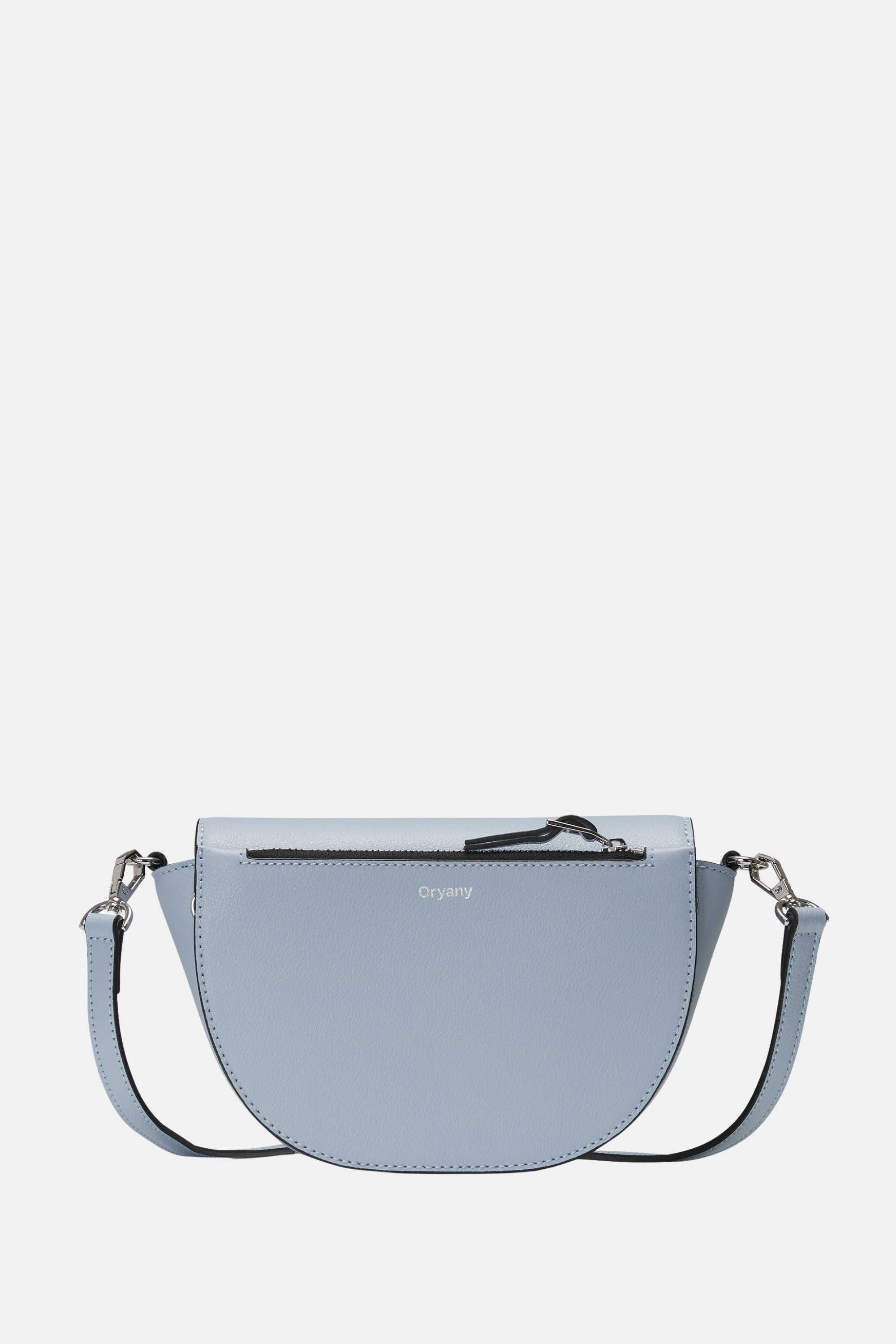 Oryany - Lottie Saddle Crossbody Small Handbags - Space Blue Leather