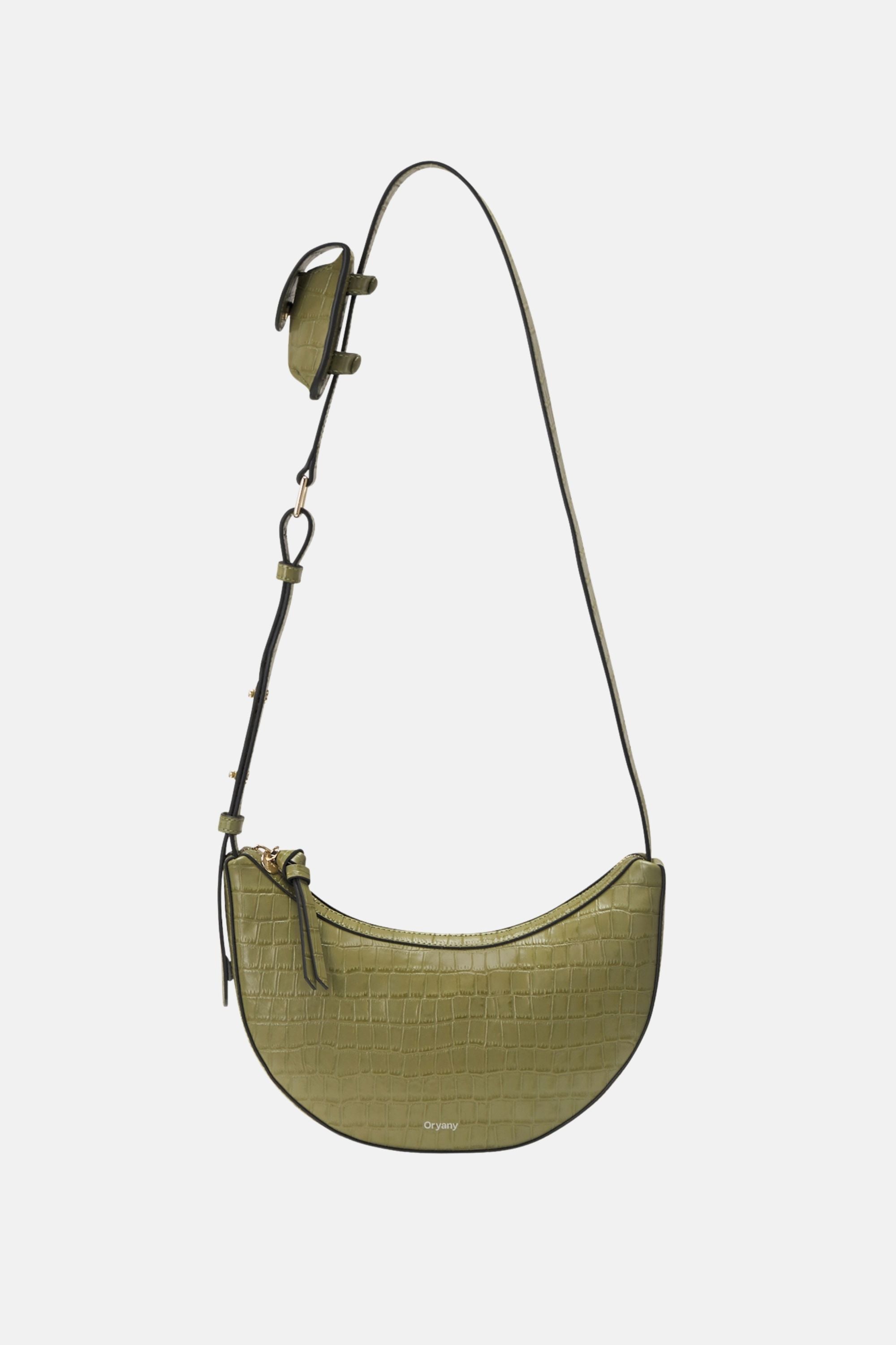 Oryany - Rookie Croco Crossbody Medium Handbags - Leaf Olive