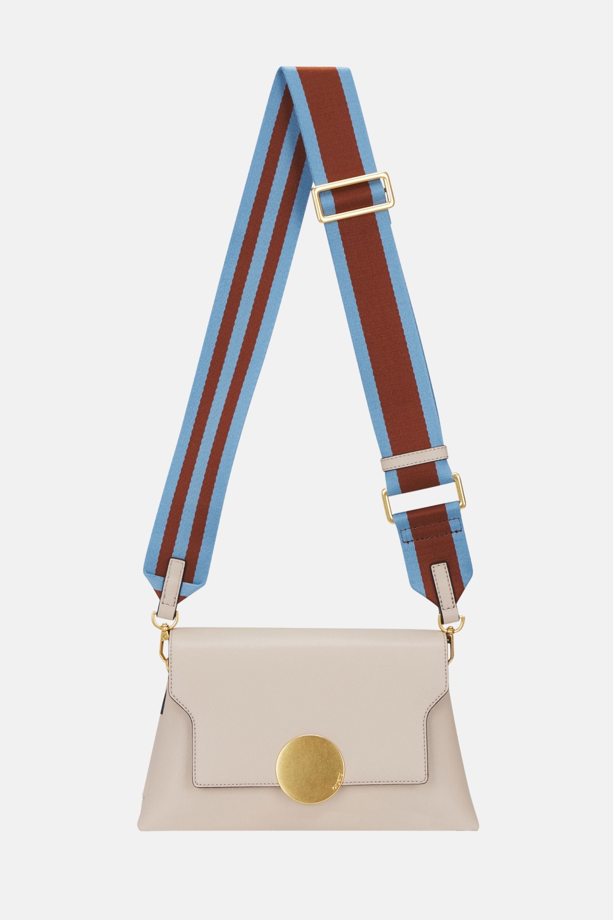 Oryany - Lottie Flap Crossbody Medium Handbags - Cream Leather
