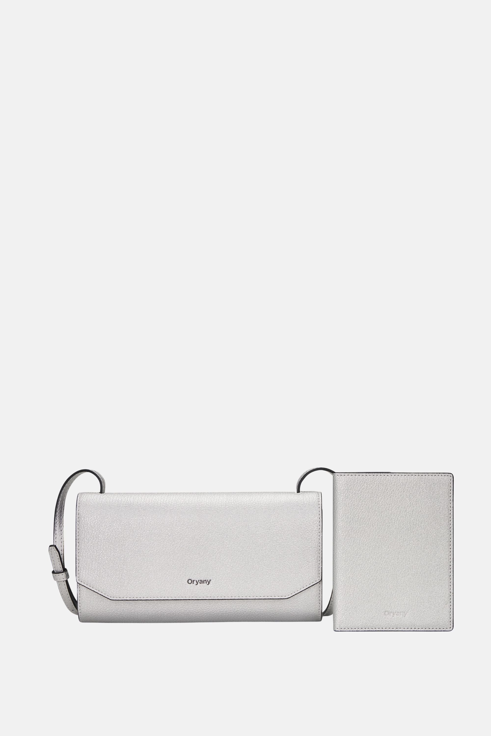 Oryany - Mandy Travel Set Crossbody Handbags - Silver Leather