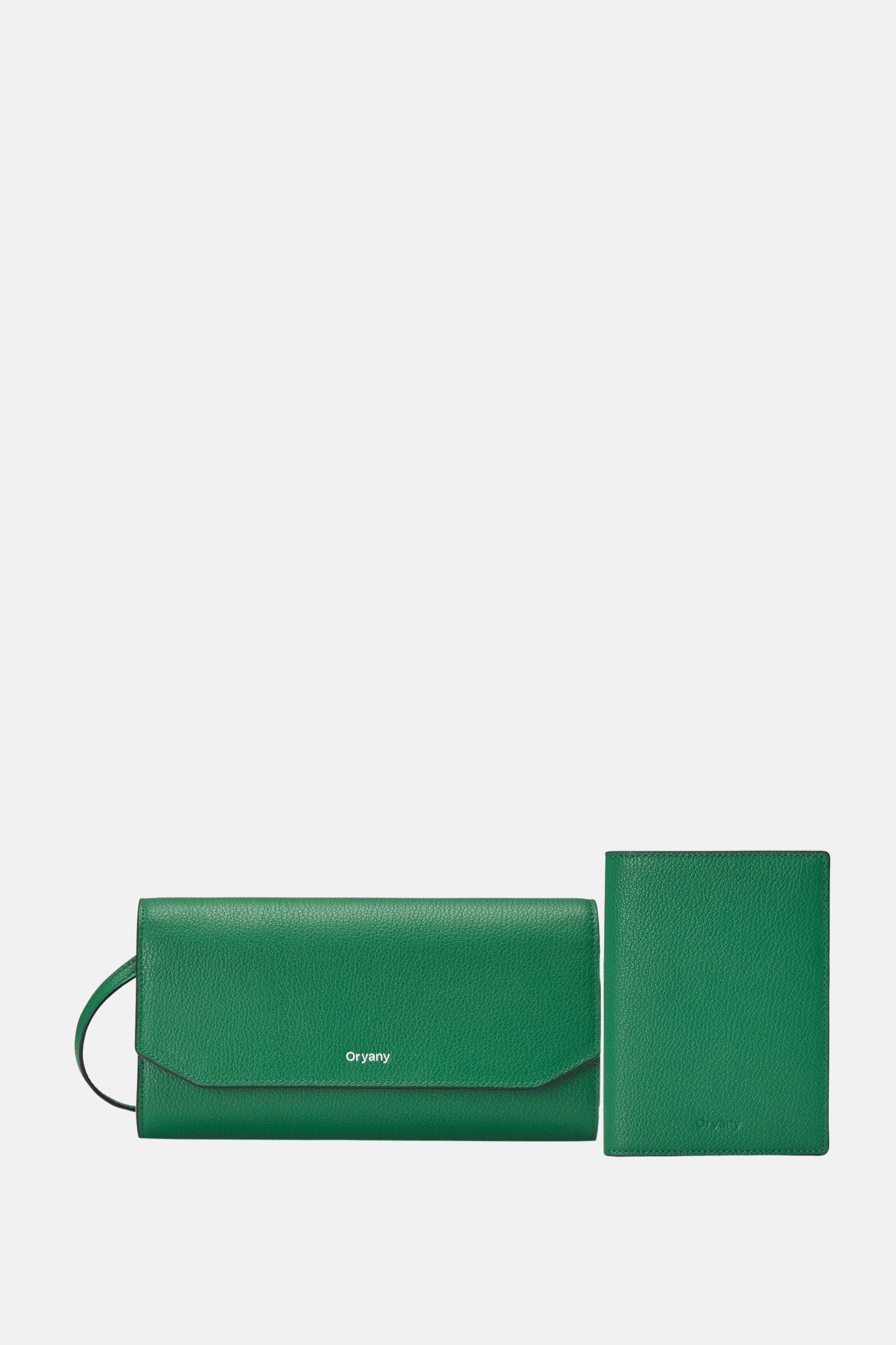 Oryany - Mandy Travel Set Crossbody Handbags - Kelly Green Leather