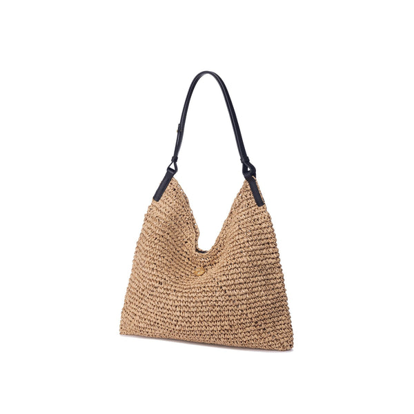 Raffia Triangle Women's Shoulder Bags - Natural / One size