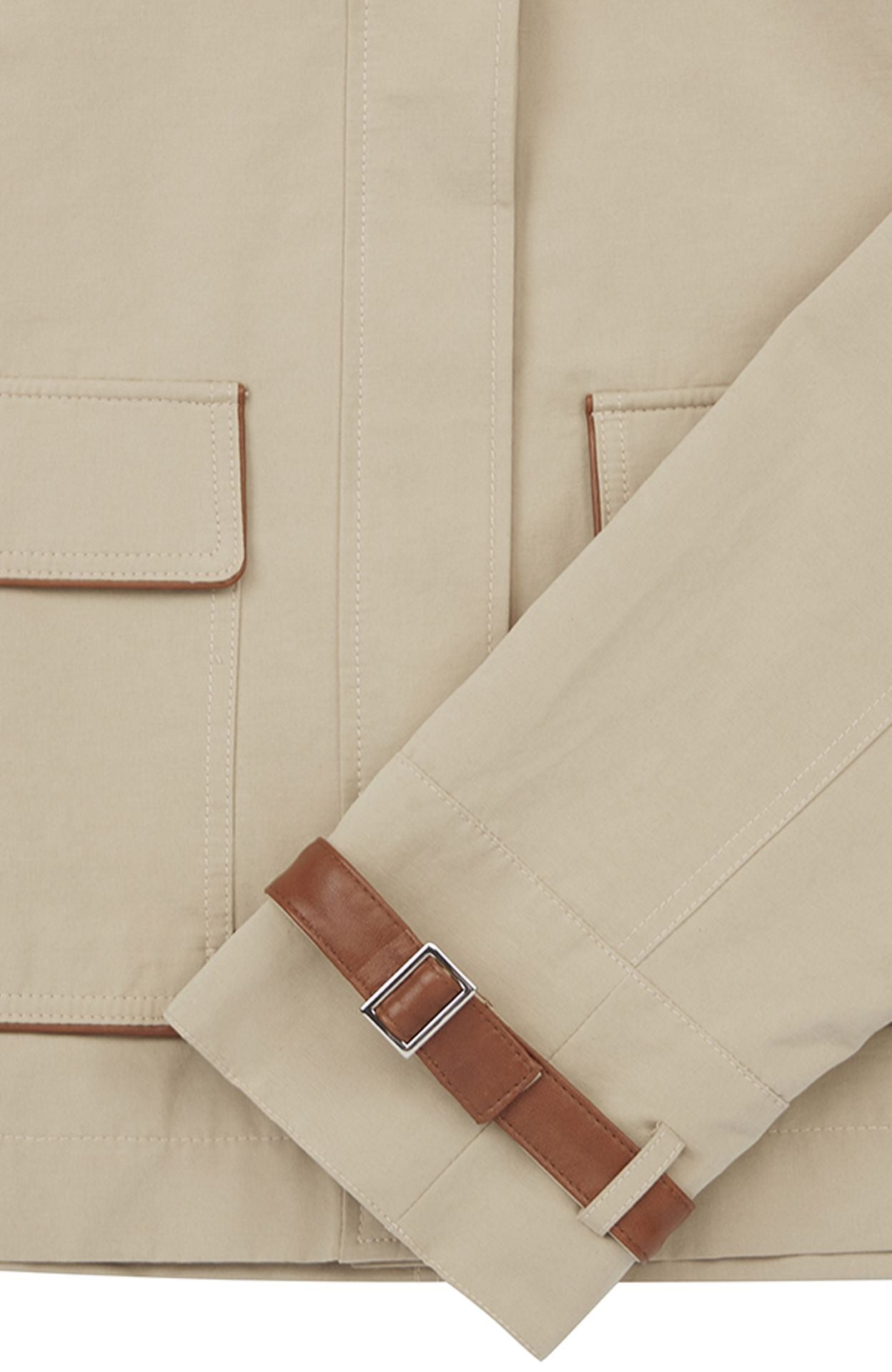 Oryany - Leather Trim Trucker Jacket