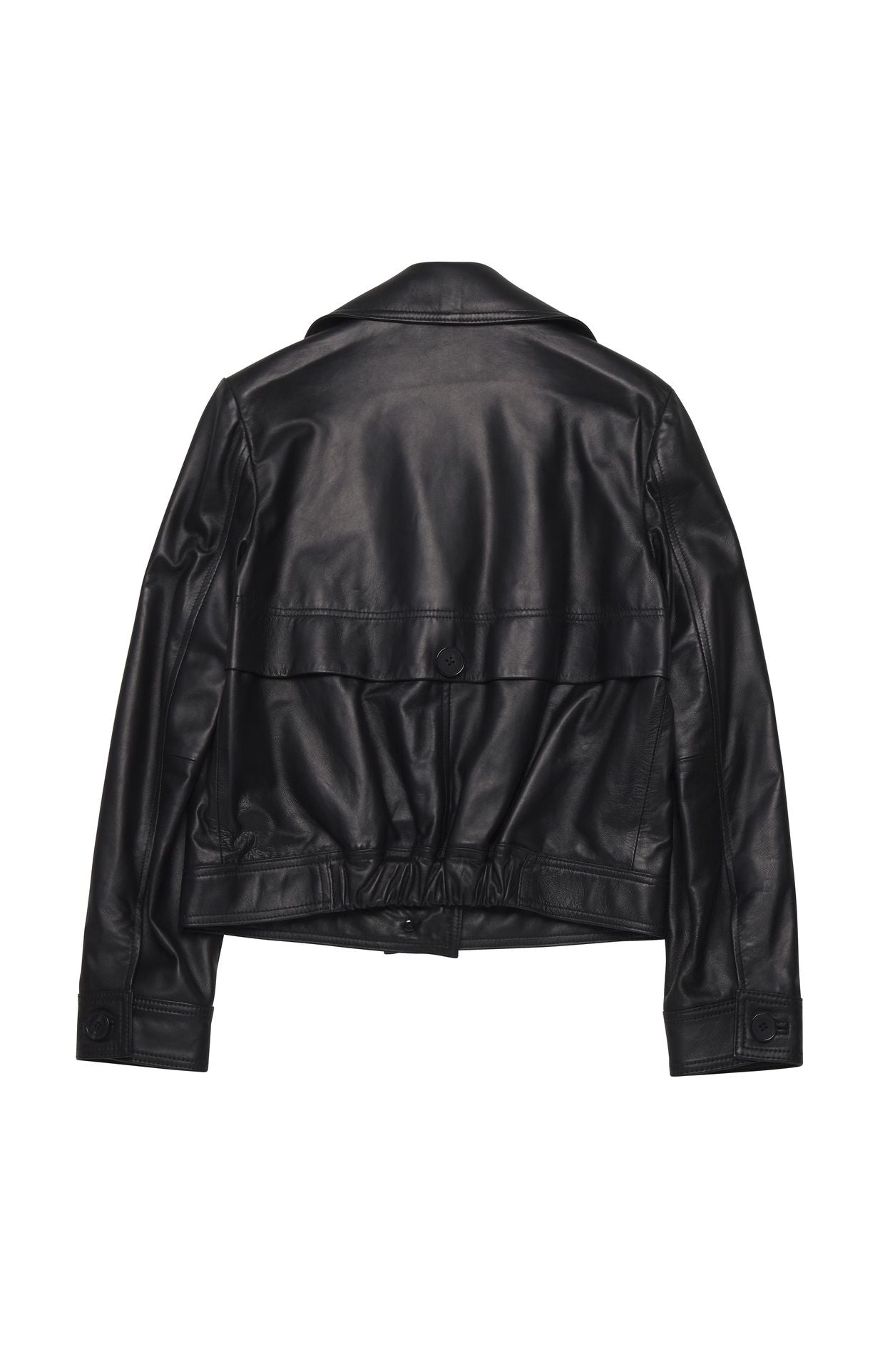 Oryany - Leather Crop Button Jacket