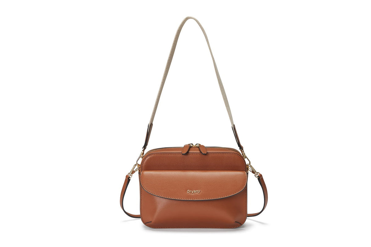 OrYany Leather Tan/ brown crossbody deals Satchel Bag