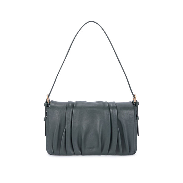 Bell Shoulder - Medium Crossbody - Deep Green / One size