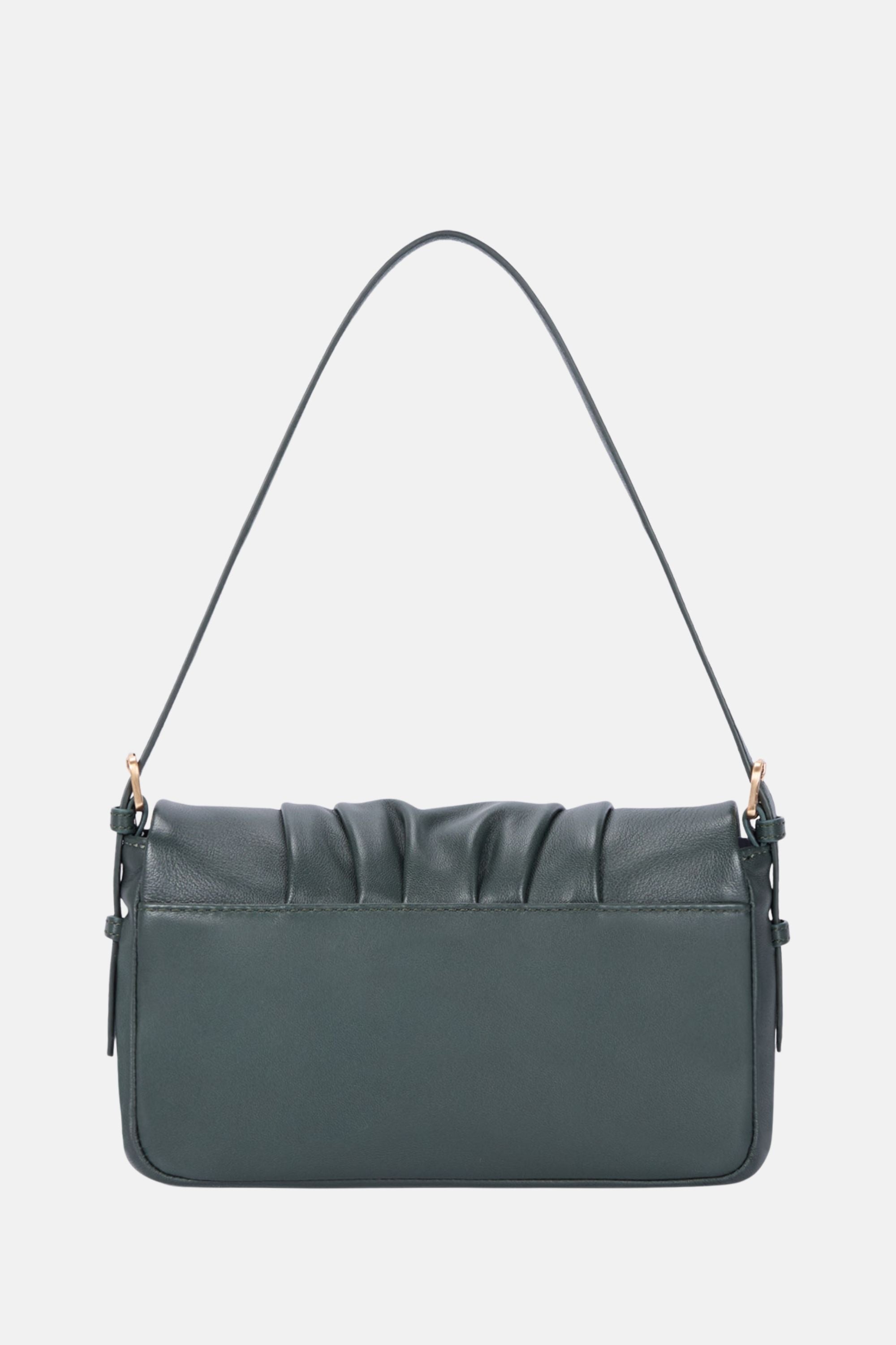 Bell Shoulder - Medium Crossbody - Deep Green / One size