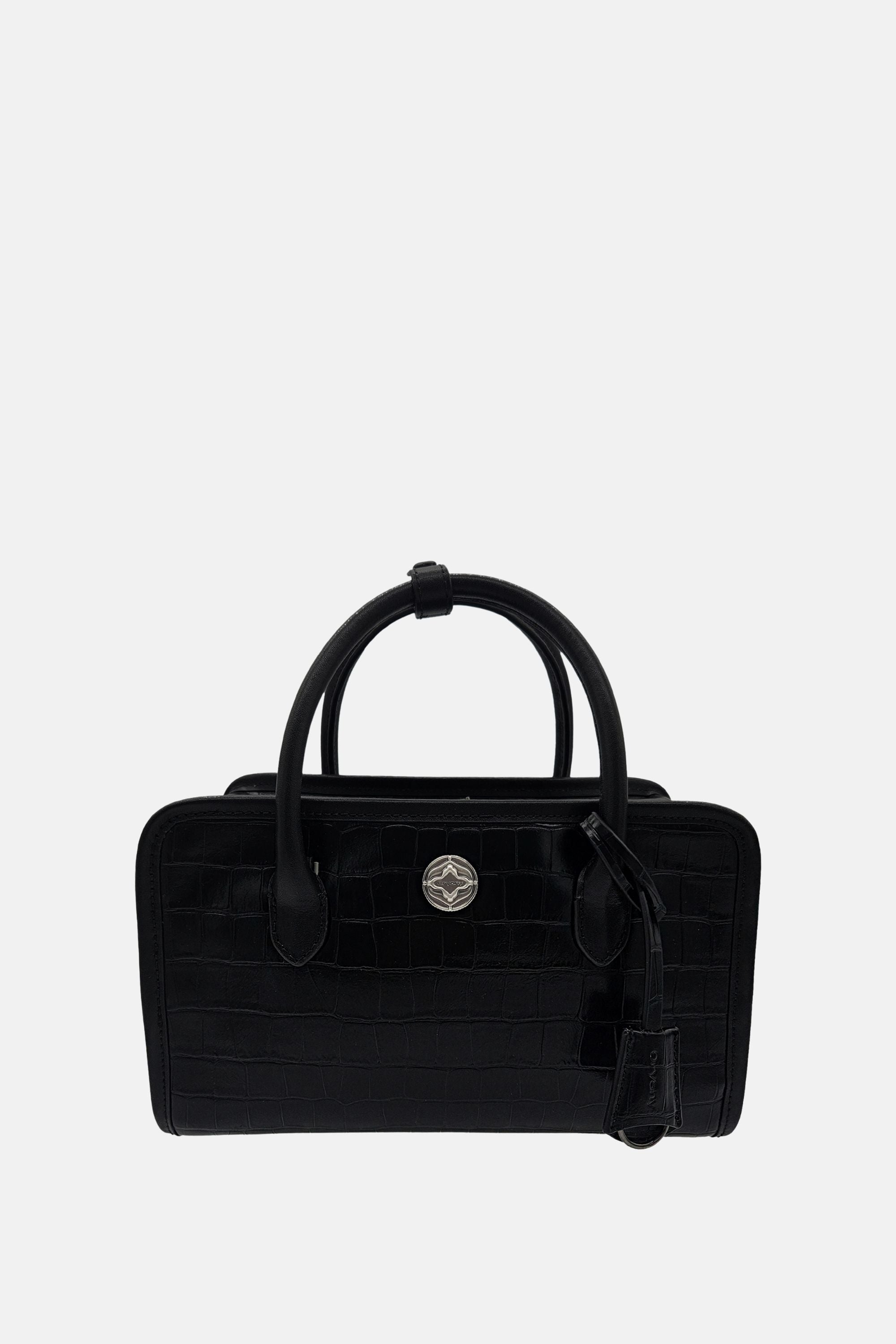 Oryany - Claude Croco Black Satchel Bag