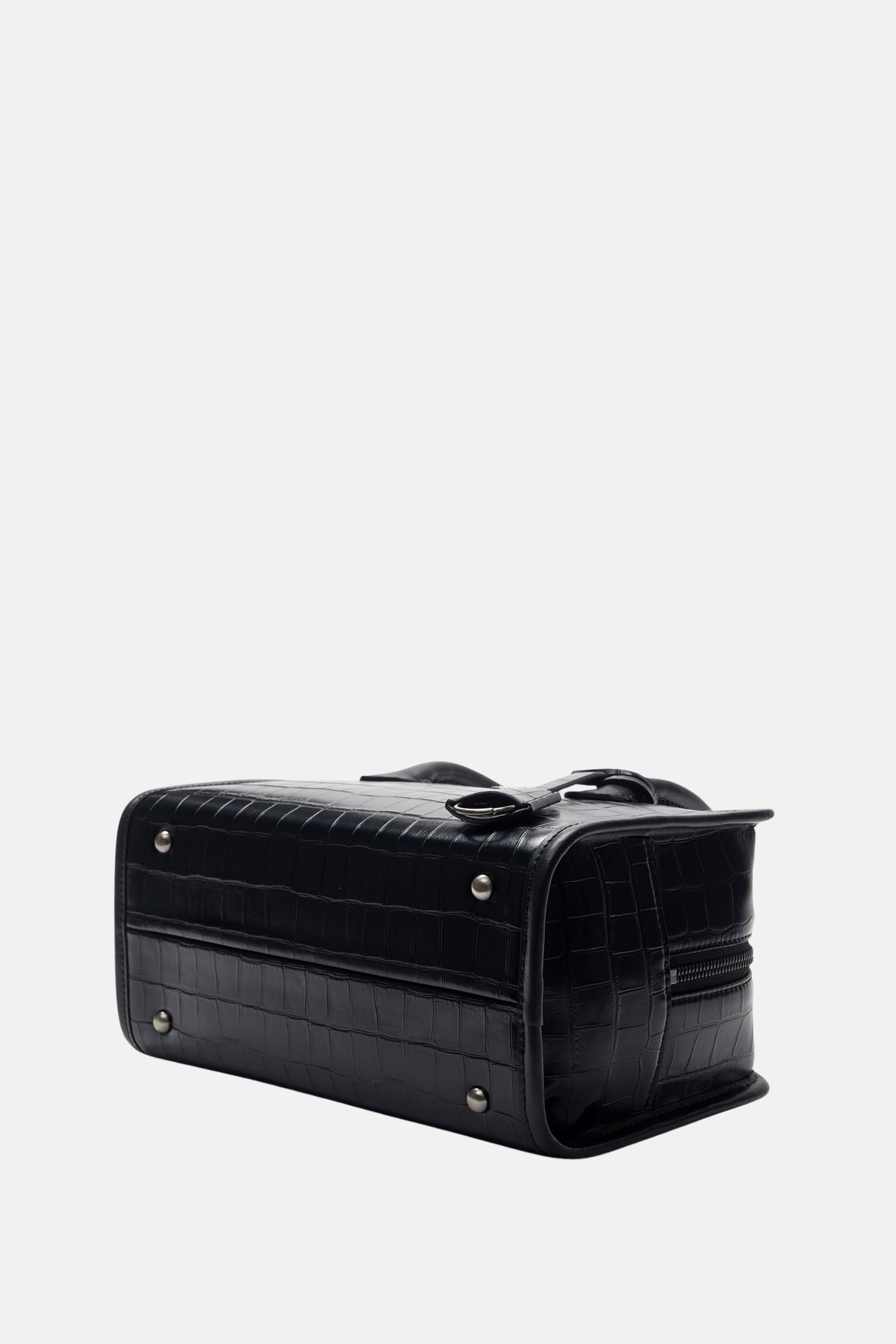 Oryany - Claude Croco Black Satchel Bag