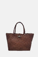 Oryany - Kayla Handwoven Leather Satchel Bag -– Small Satchel - Cafe Latte
