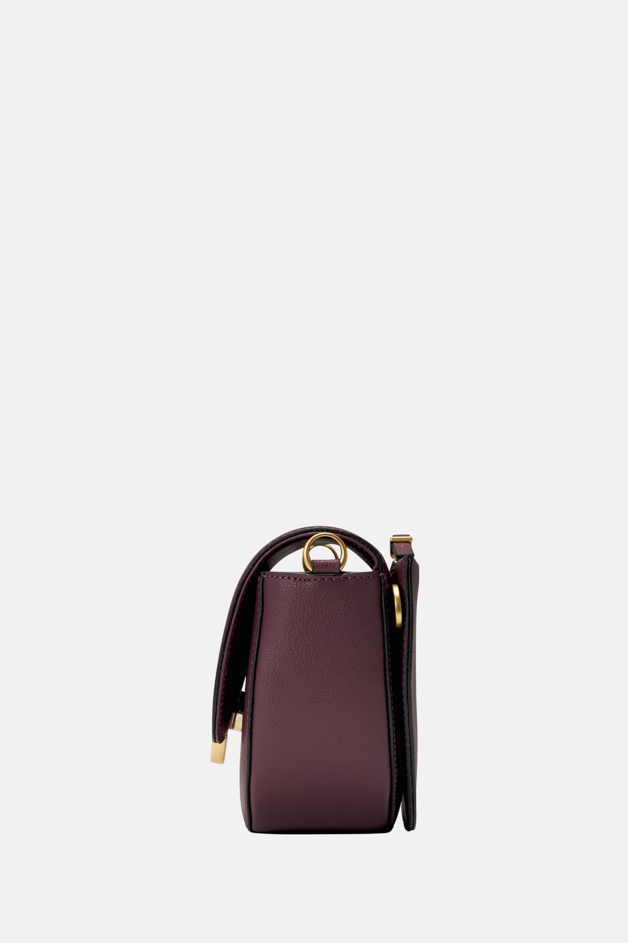 Oryany - Lottie Saddle Crossbody Small Handbags - Maroon Leather